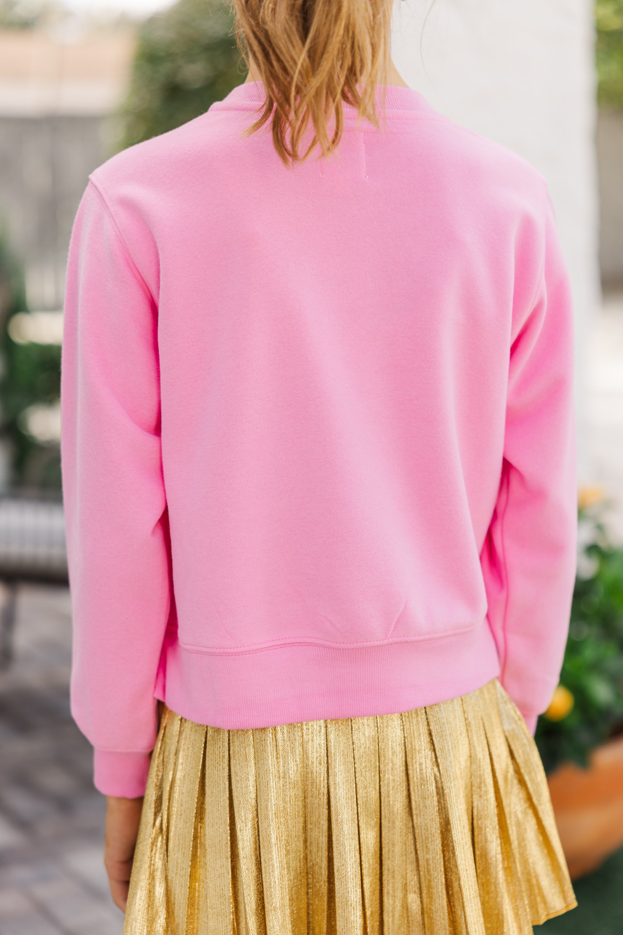 Girls' Enchanting Princess Era Pink Graphic Sweatshirt
