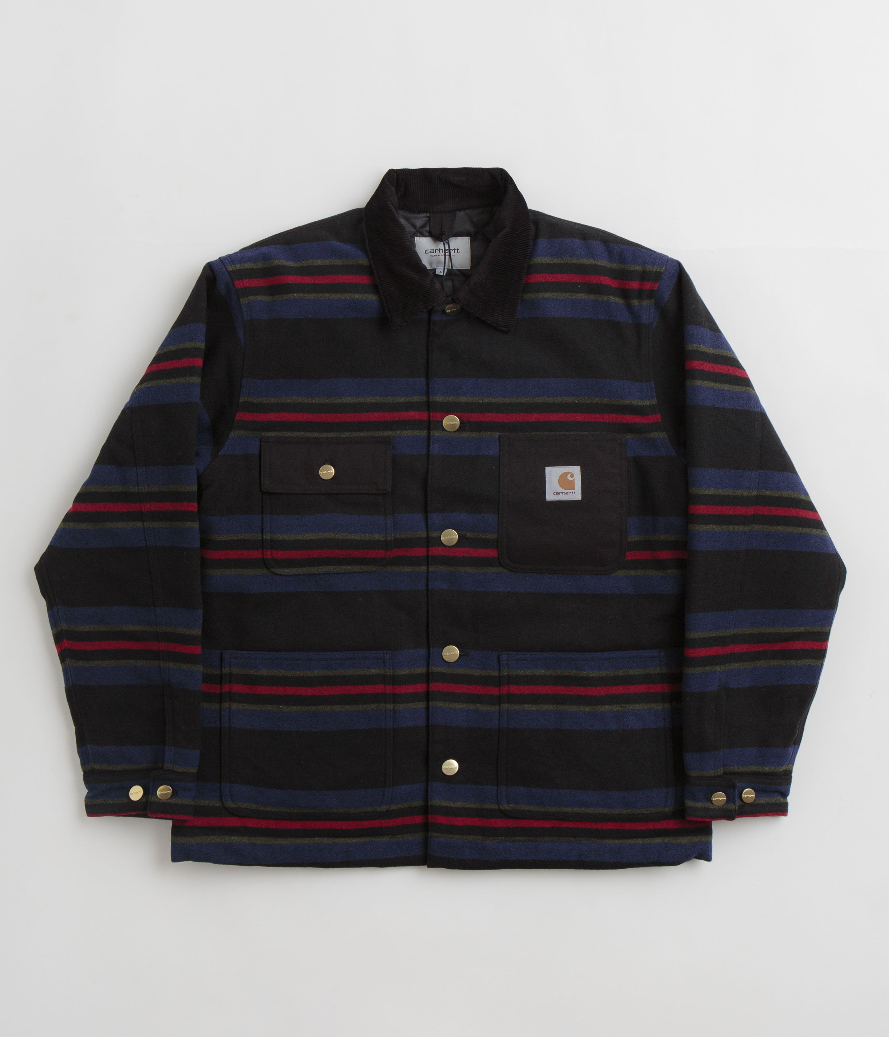 Carhartt Oregon Jacket - Stylish Starco Stripe & Black Blend