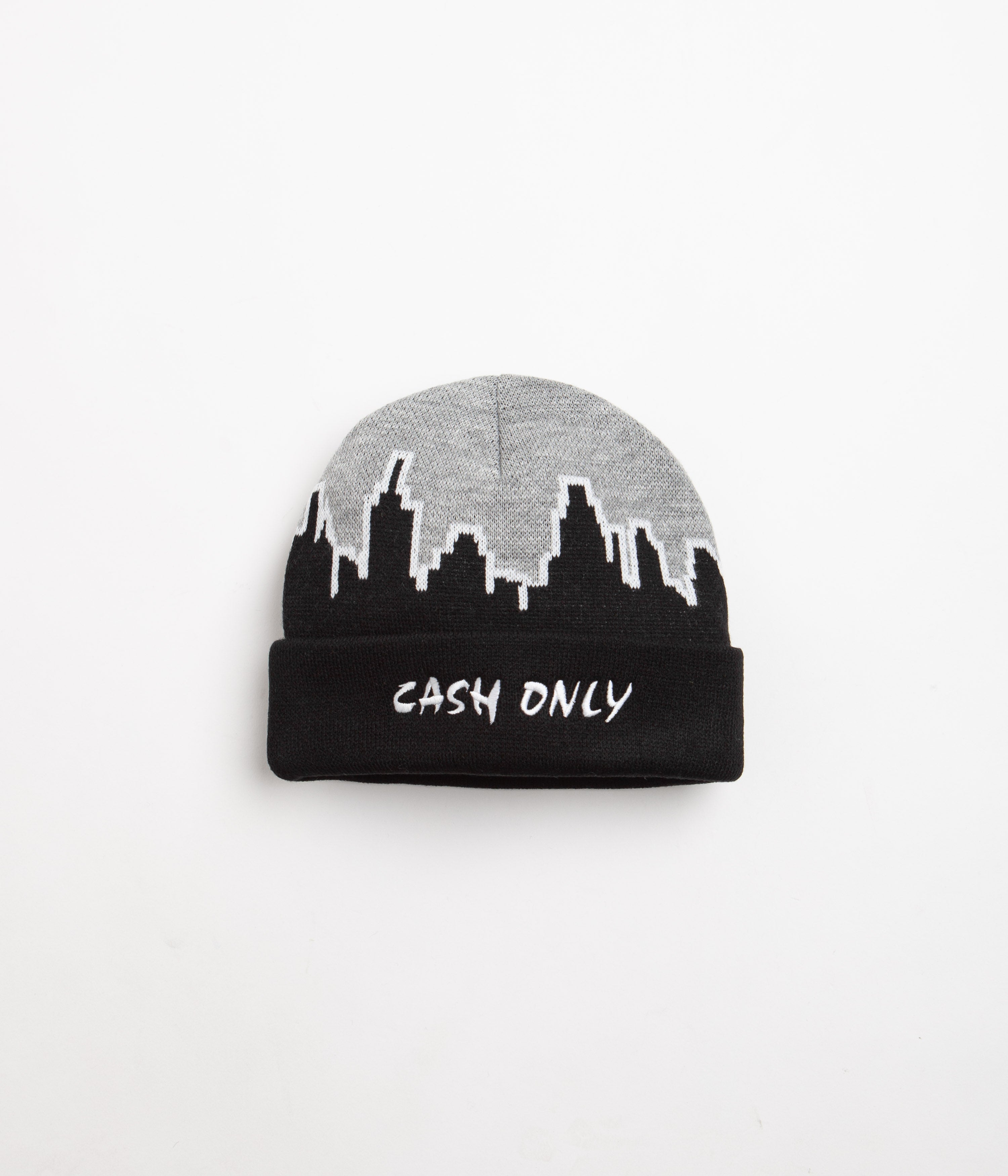 Cash Only Skyline Beanie - Stylish Black Essential
