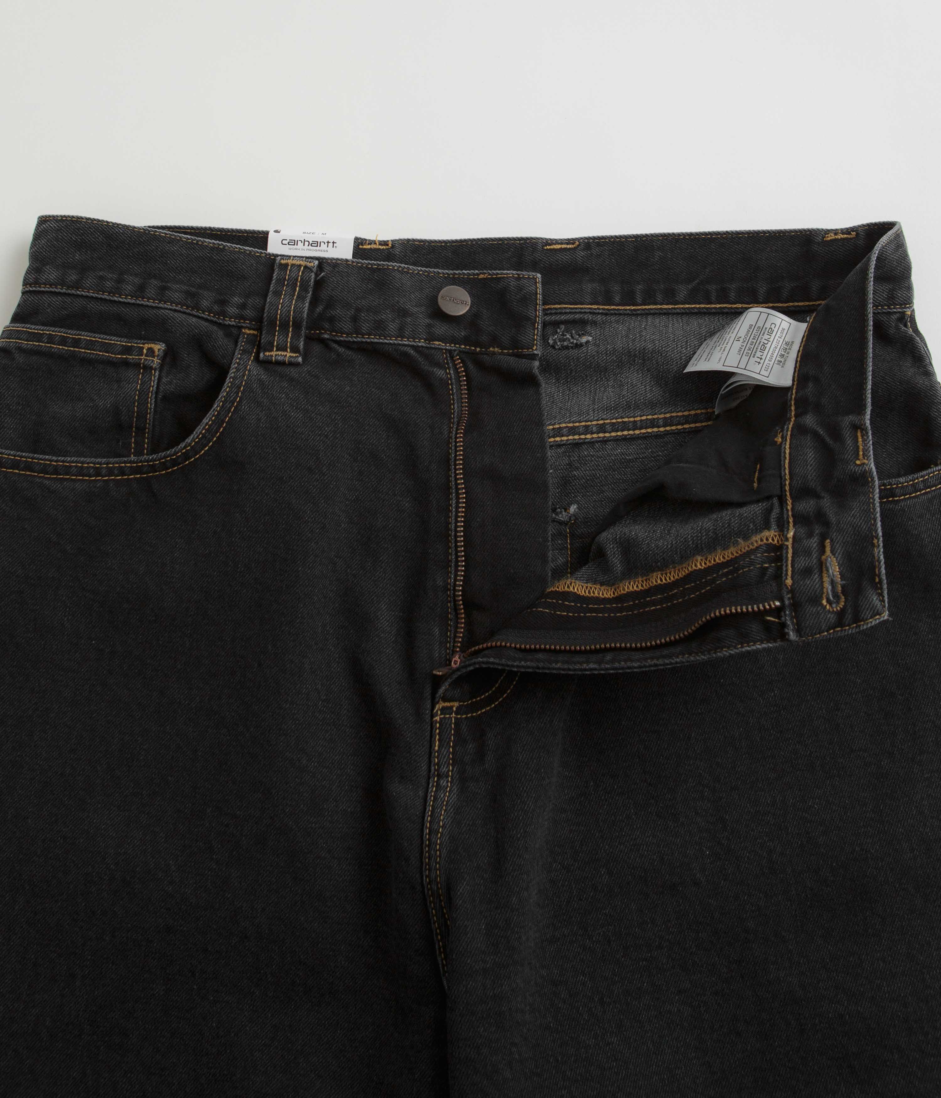 Carhartt Brandon Black Stone Wash Denim Pants - A Must - Have!