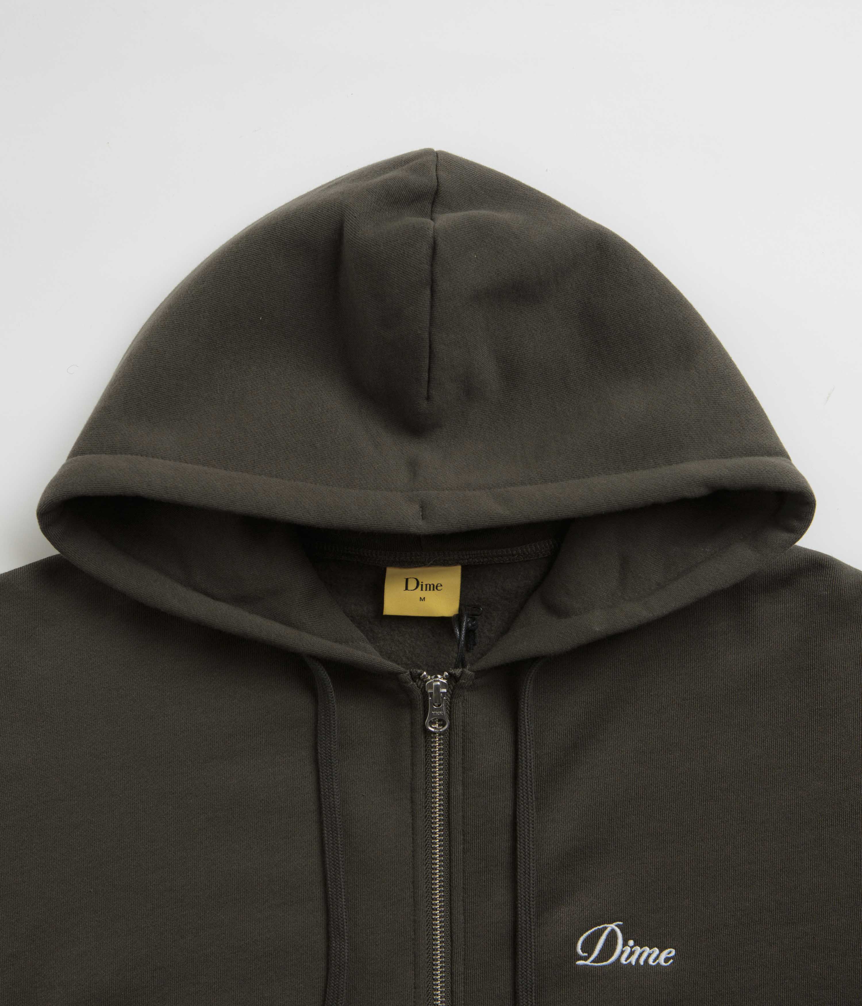 Stunning Dime Cursive Zip Hoodie in Vintage Black - Grab Yours Now!