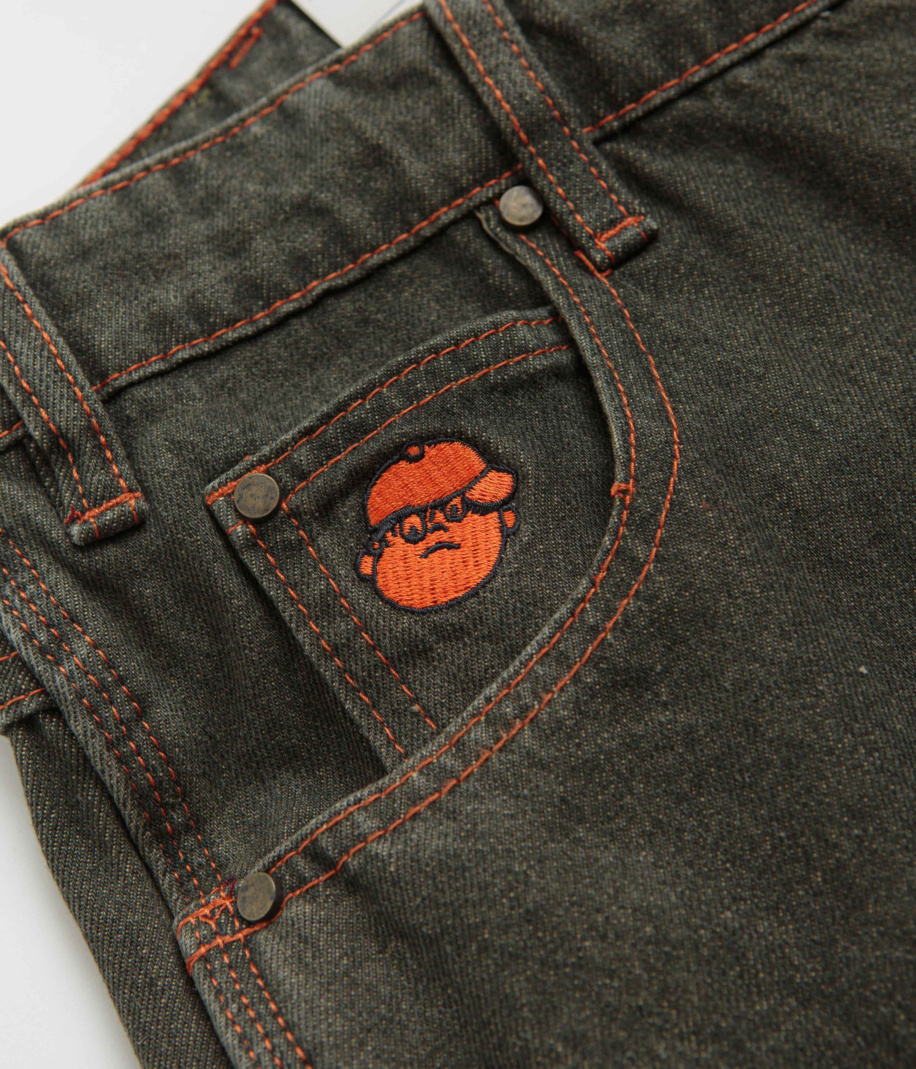 Butter Goods Santosuosso Dark Army Wash Jeans - Ultra Baggy Style!