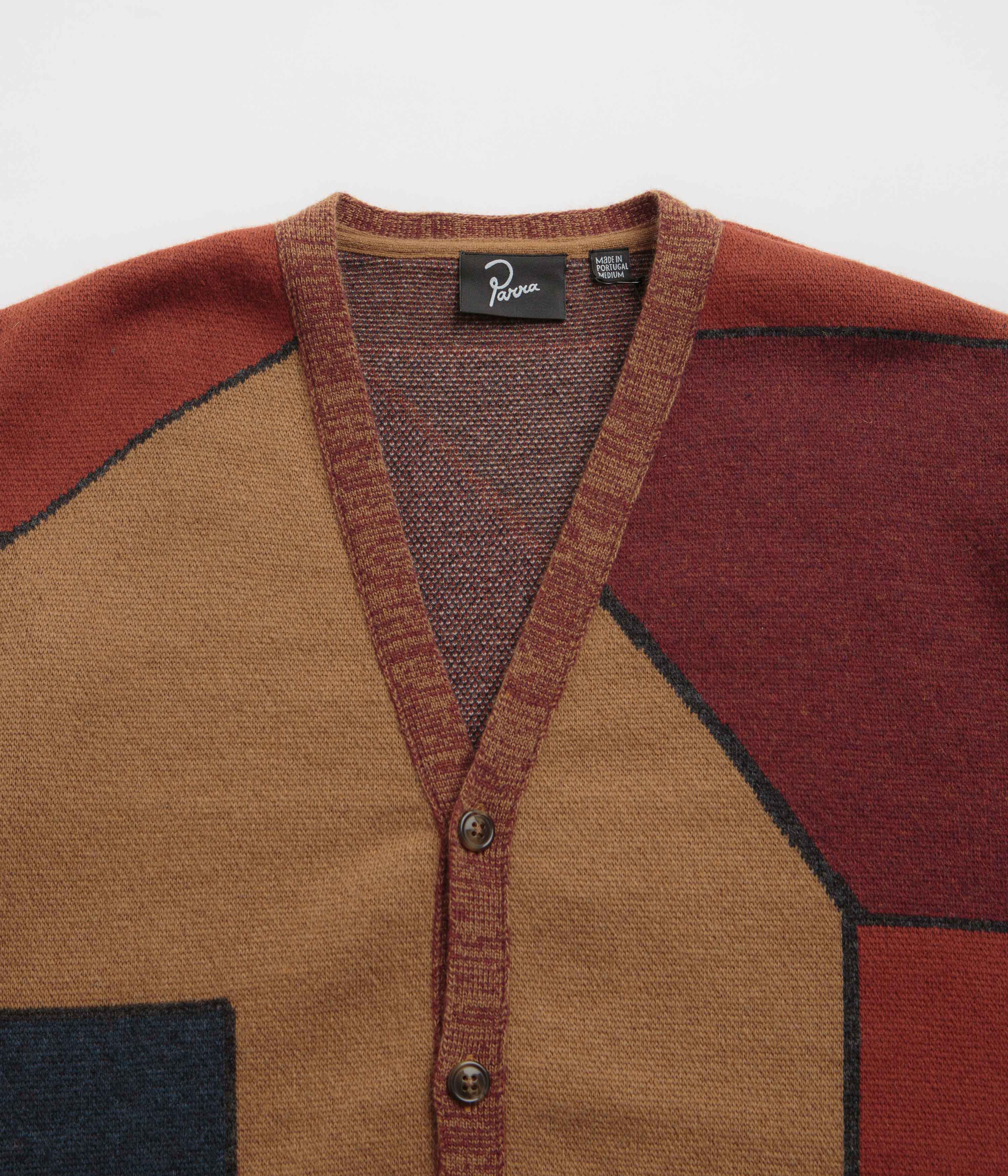 Parra's Stunning Brown Knitted Cardigan - Your Must - Have!