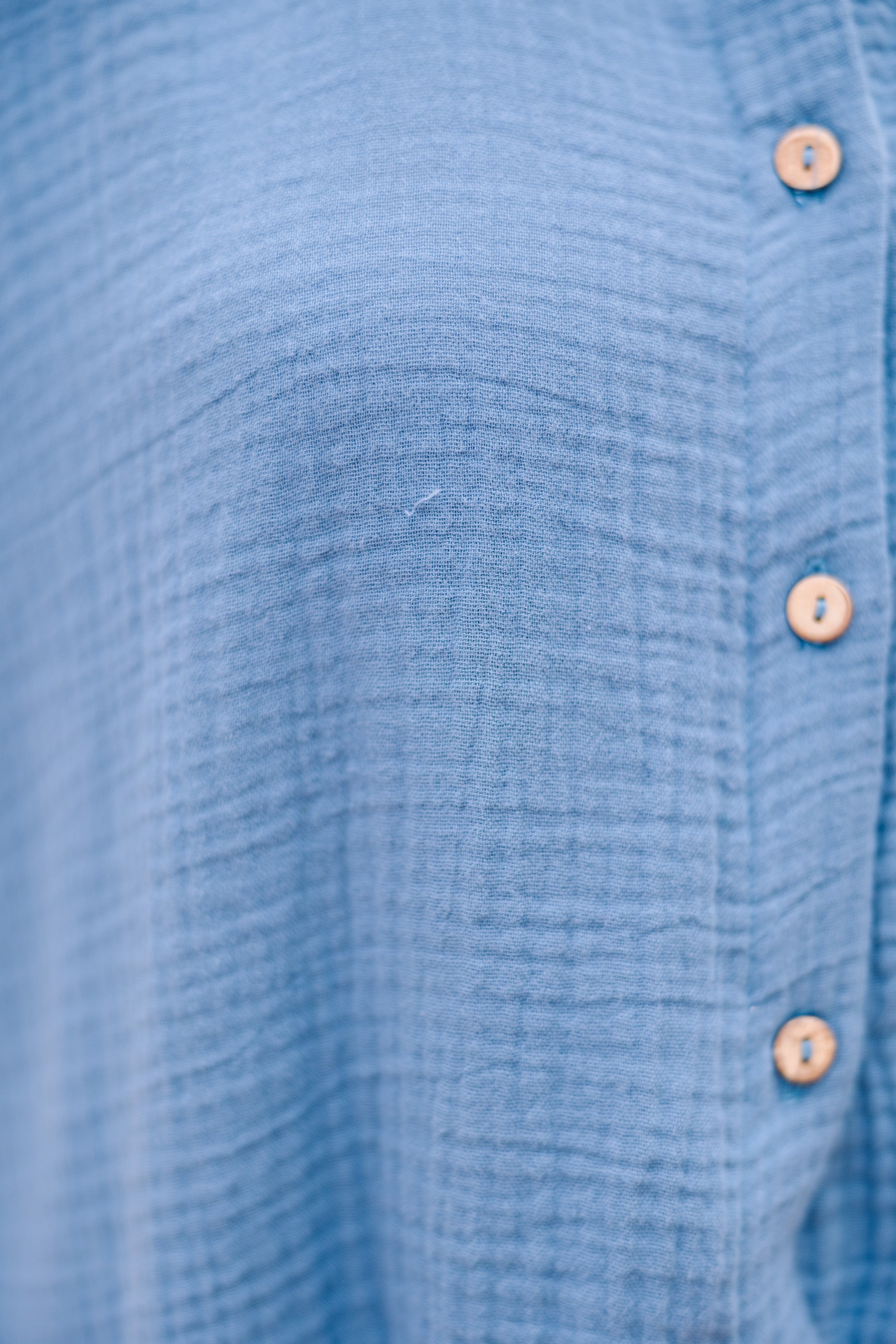 Summer Bliss Blue Button Down Top: Feel Your Best!