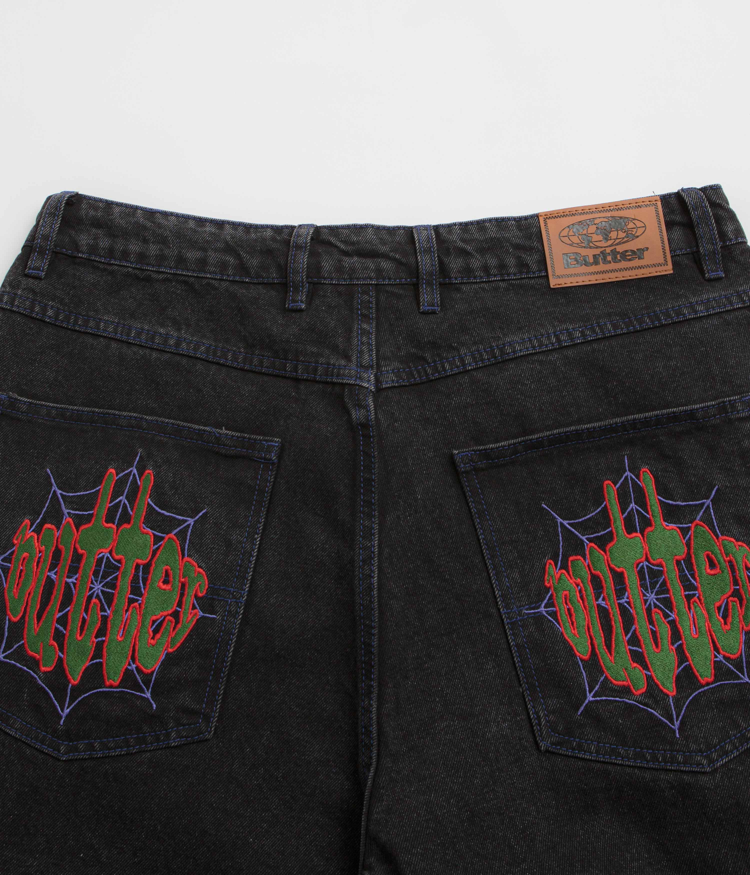 Butter Goods Spider Jeans - Stunning Washed Black