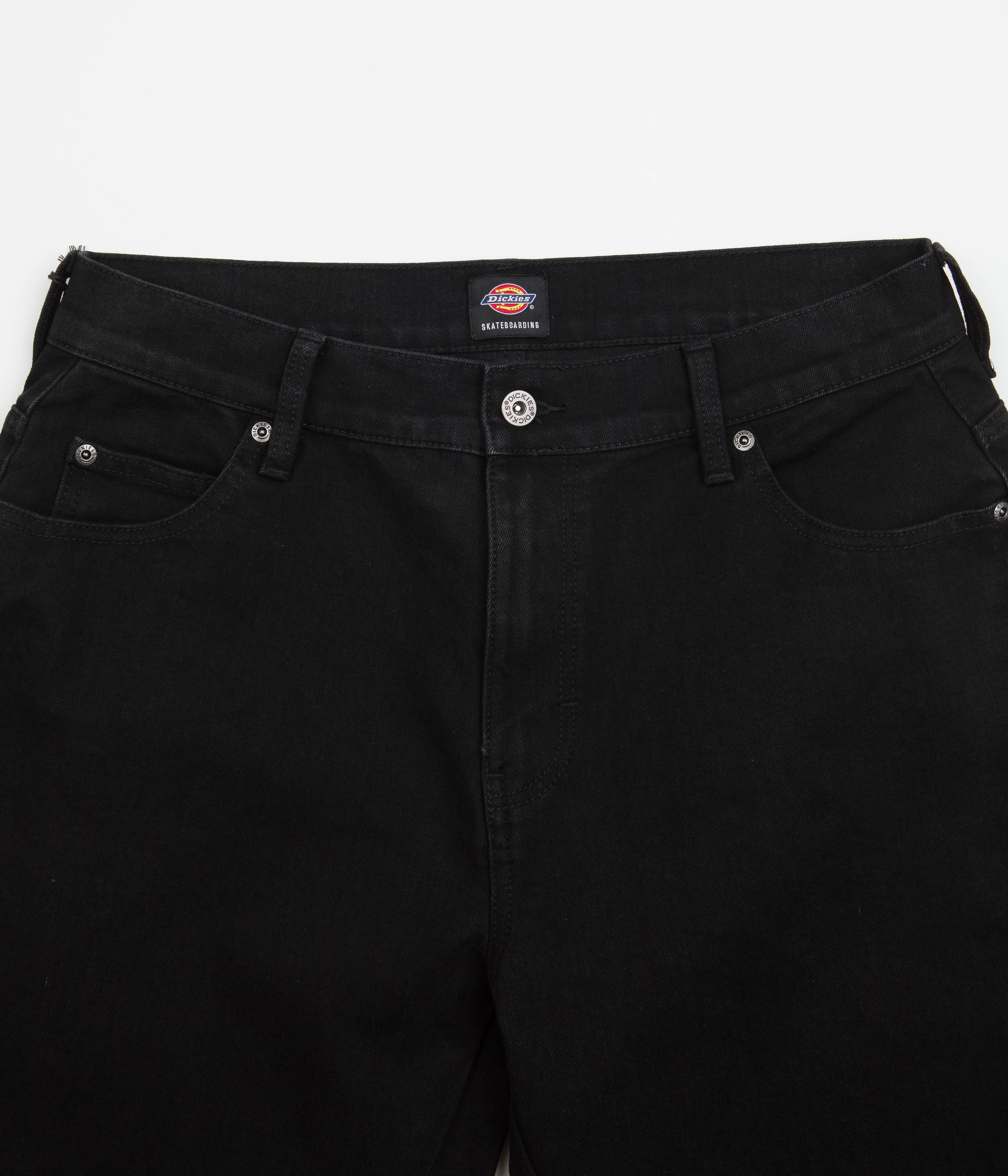 Dickies Wingville Black Denim Shorts - The Ultimate Skate and Street Style