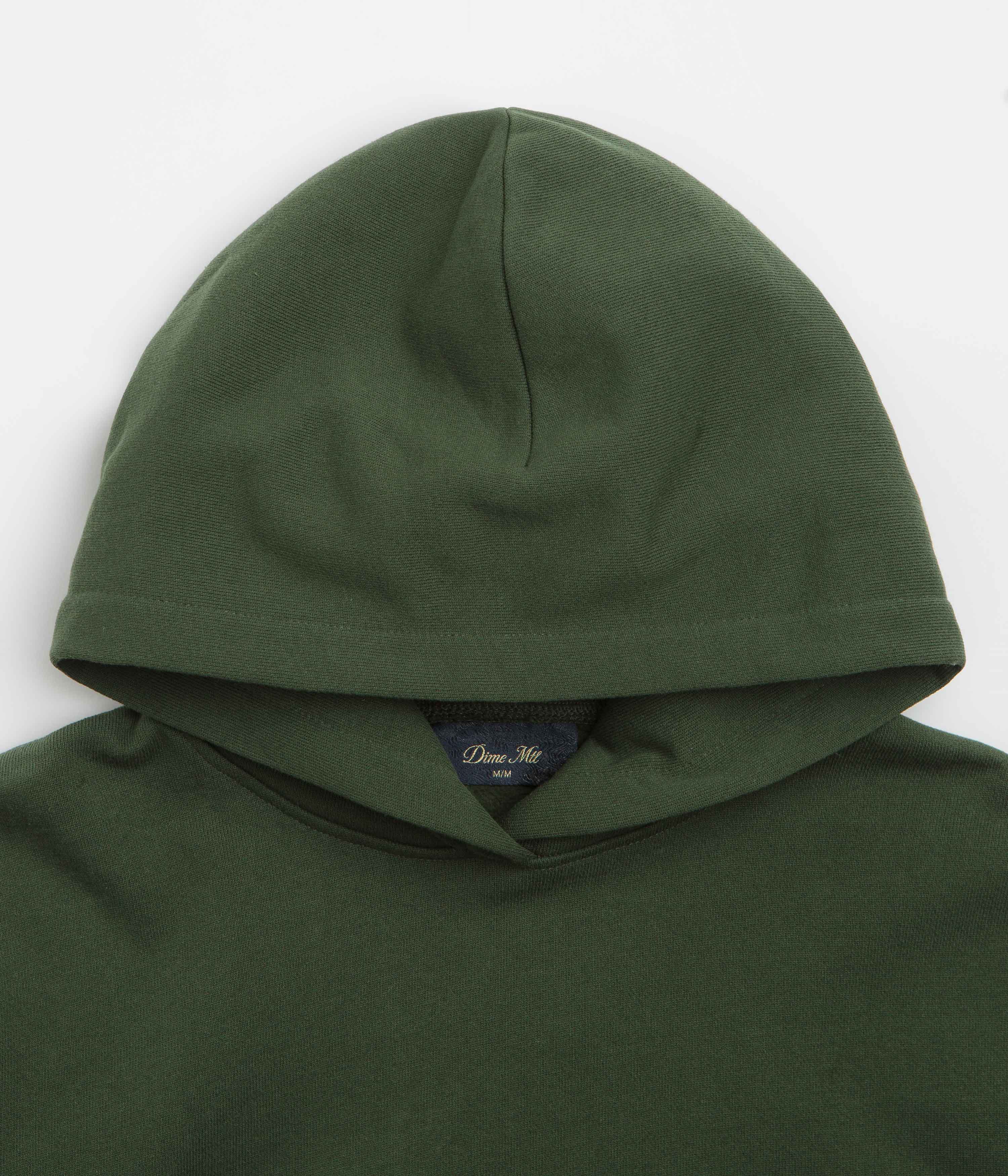 Dime's Stunning Forest Green Classic Small Logo Hoodie