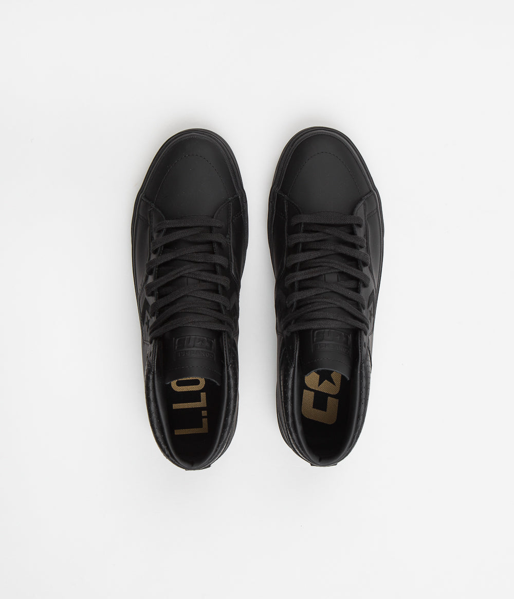 Converse Louie Lopez Pro Mono Leather Skate Shoes - All-Black Magic