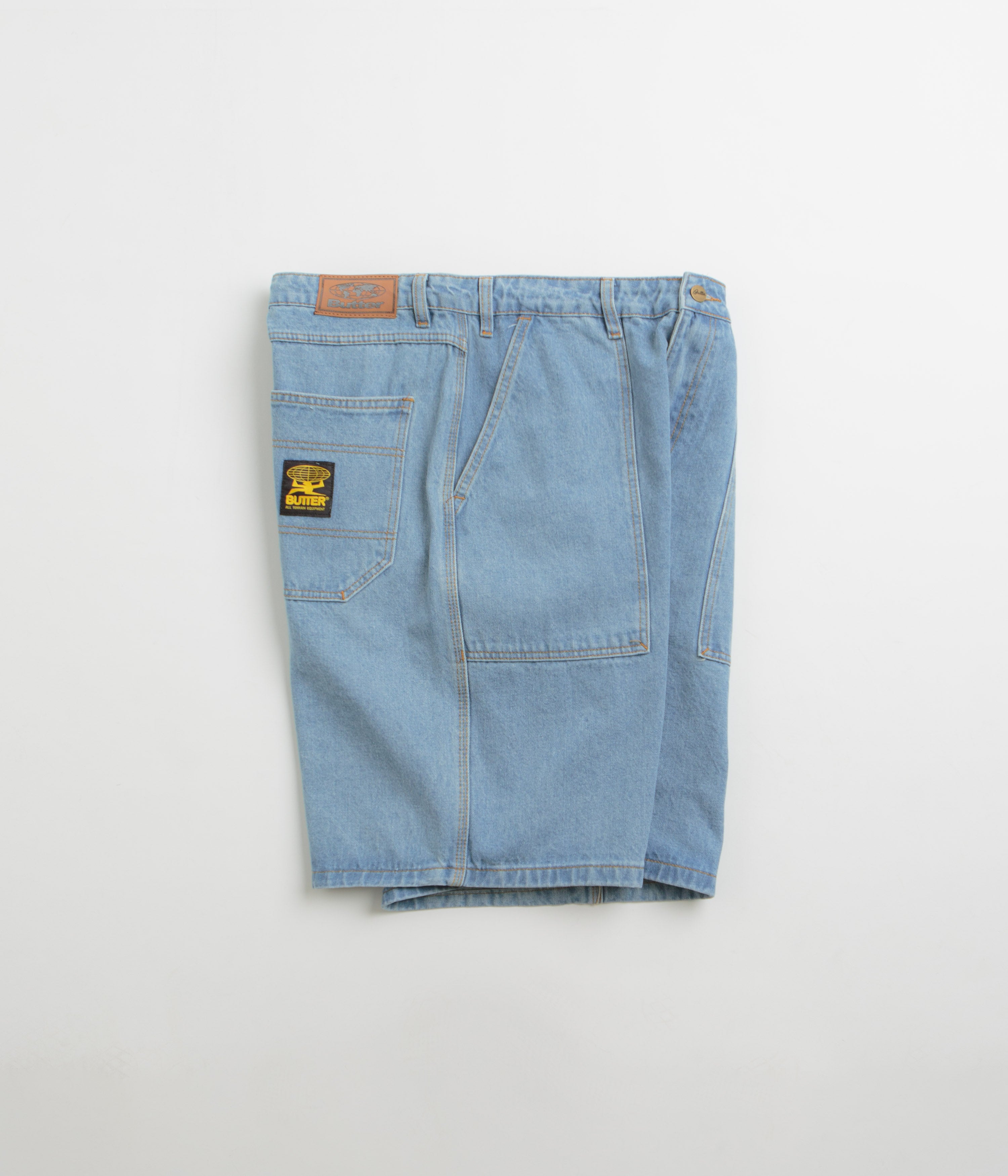 Butter Goods Washed Indigo Patch Pocket Denim Shorts - A Skate Culture Must-Have
