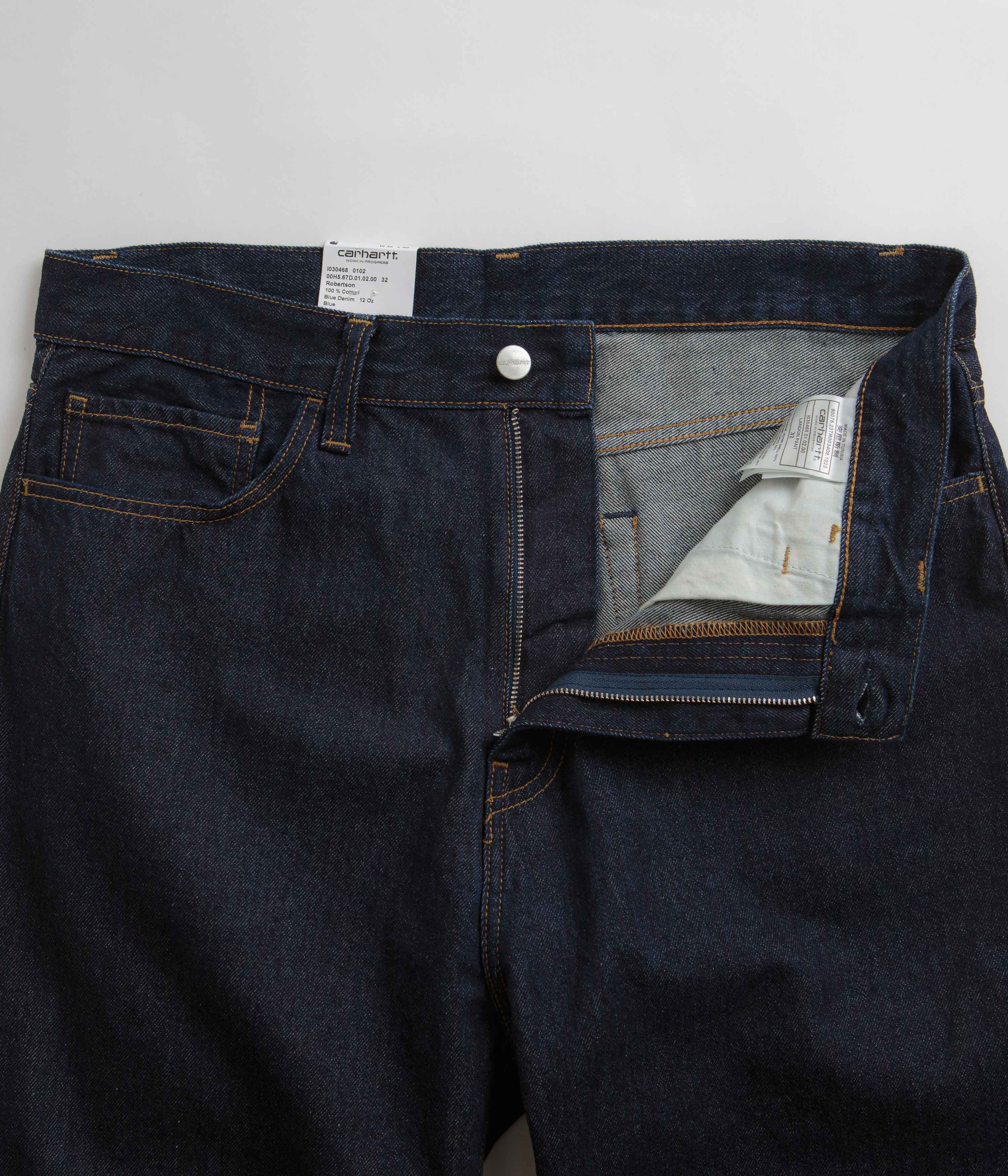 Carhartt Landon Blue Rinsed Denim Pants - Iconic 30th Anniversary Style!