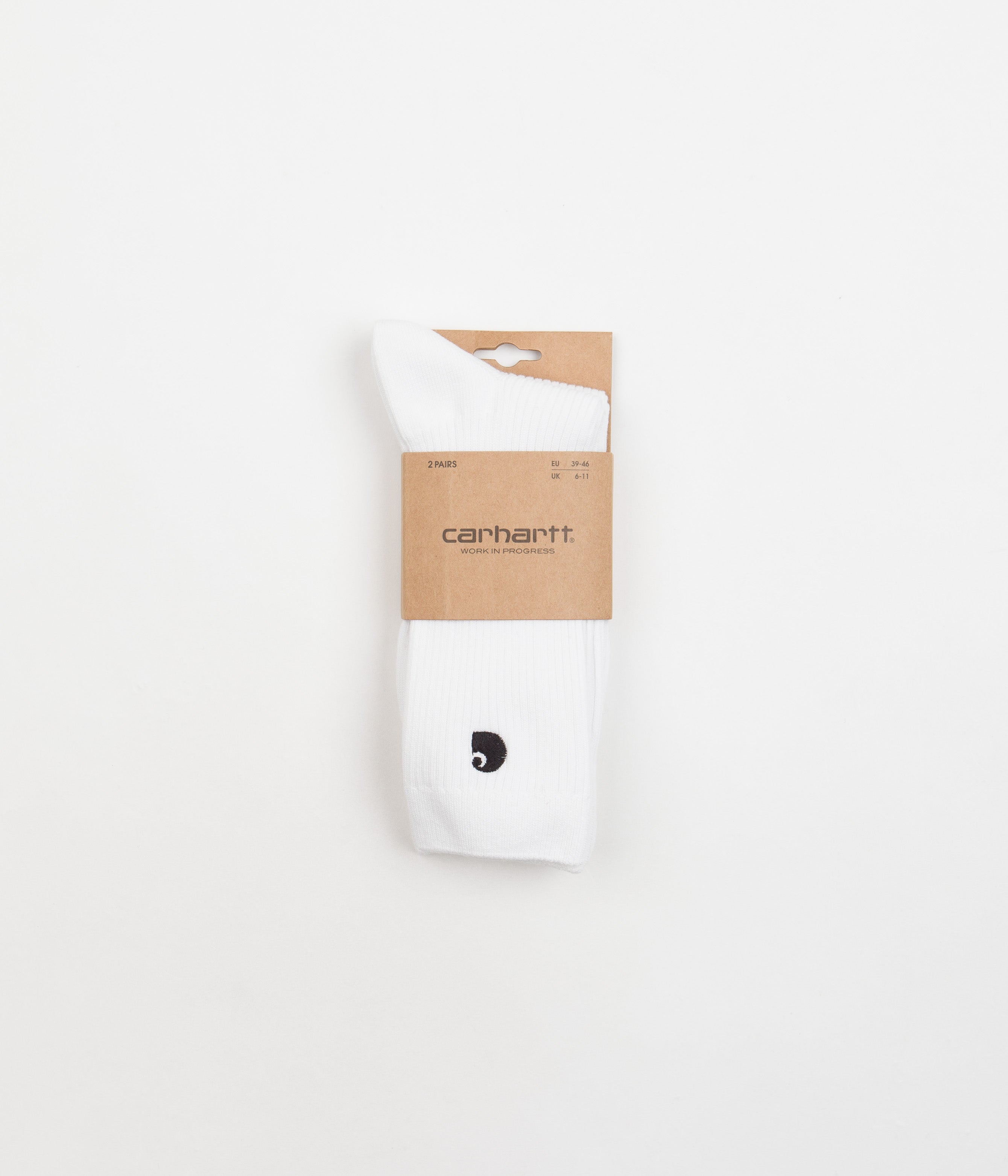 Carhartt Madison Socks (2 Pack) - White/Black: Stylish and Comfortable Footwear!