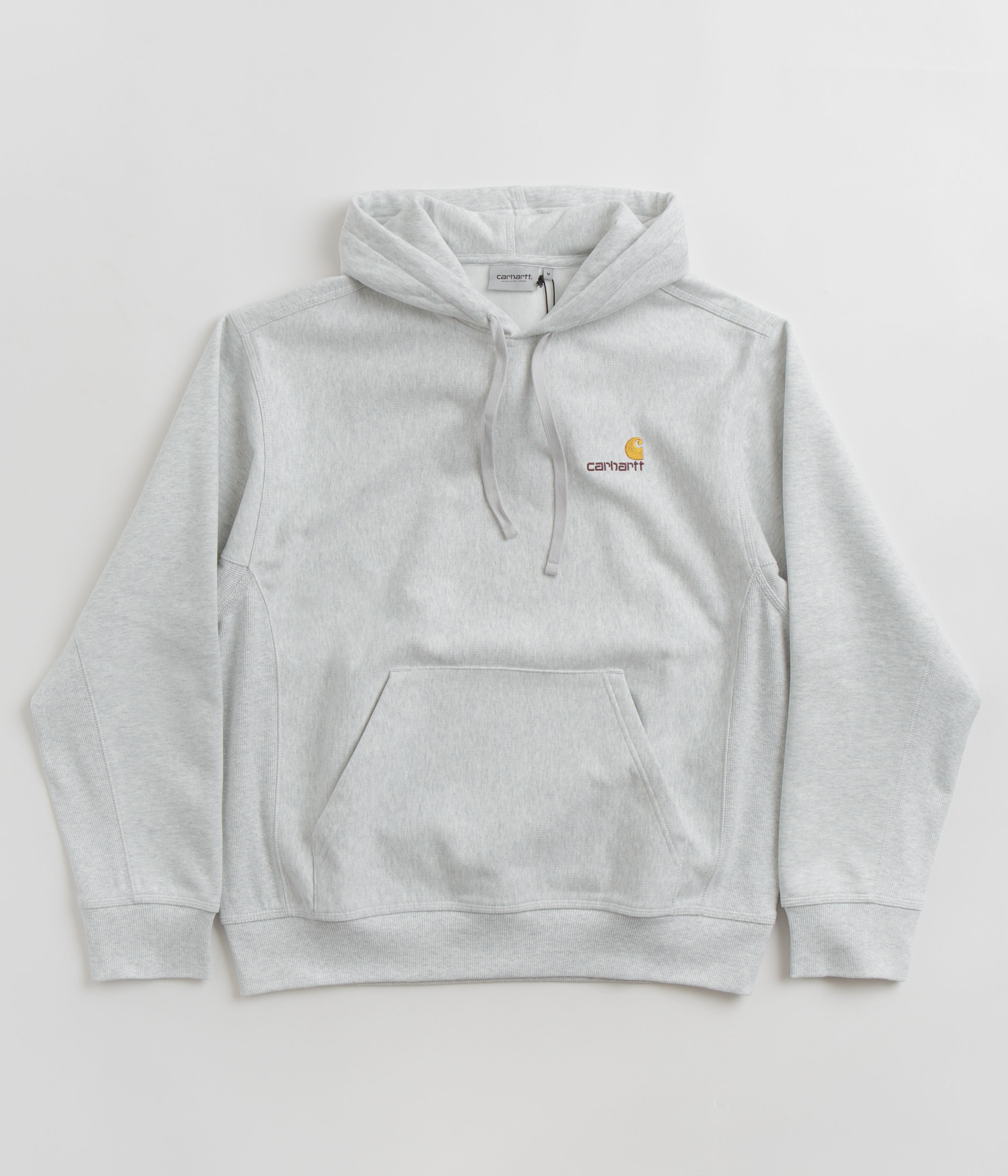 Carhartt American Script Hoodie - Stunning Ash Heather