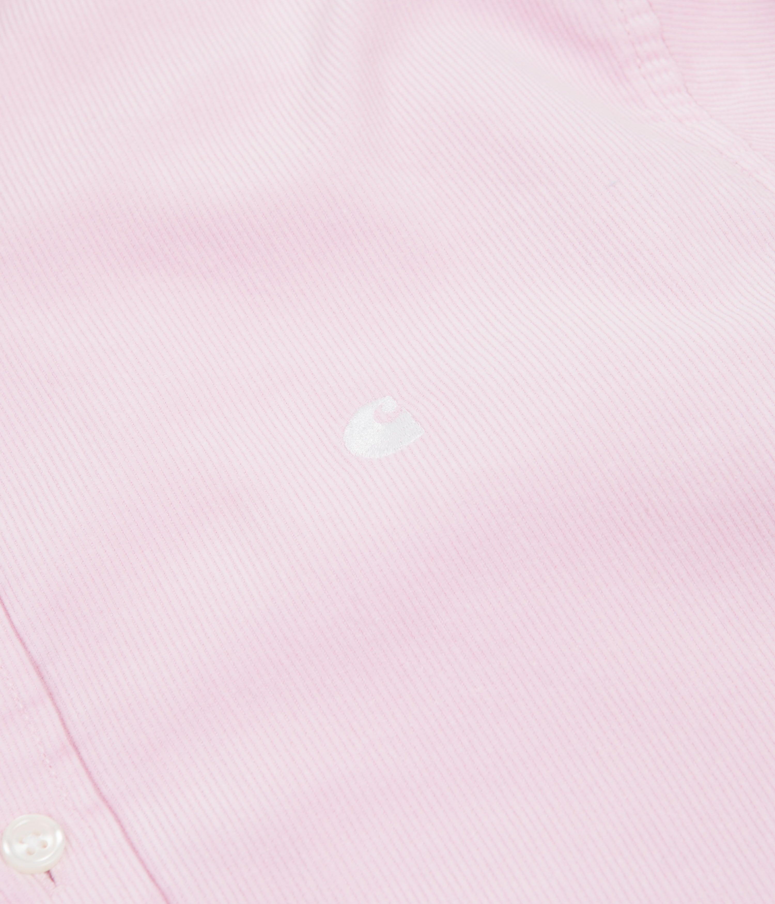 Carhartt Madison Fine Cord Shirt - Stunning Pale Quartz / Crisp White