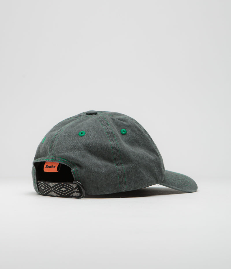 Butter Goods Stylish Rounded Logo Cap - Trendy Washed Black