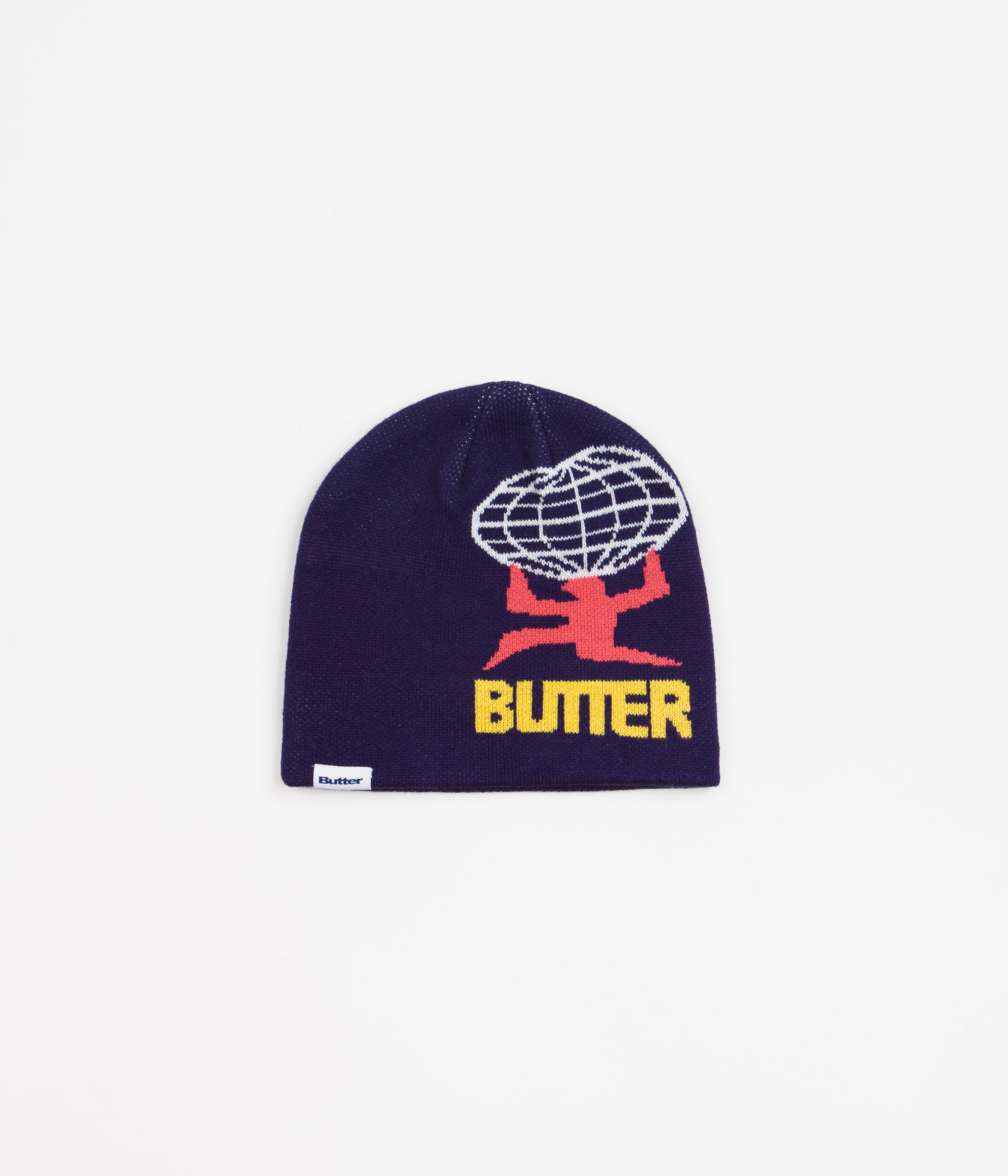 Butter Goods Navy World Beanie - A Must - Have for Skate Lovers