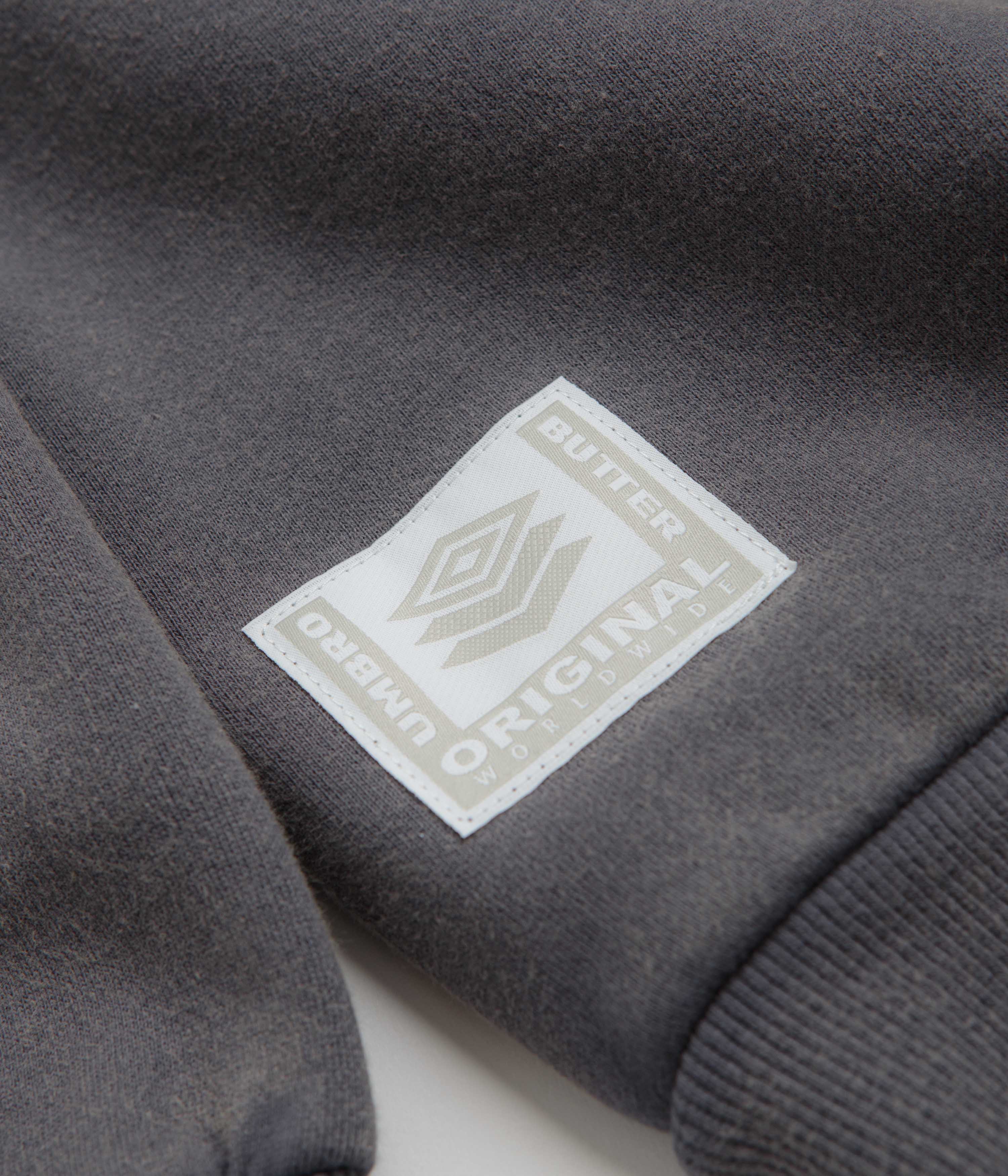 Butter Goods x Umbro Diamond Logo Crewneck Sweatshirt - Washed Slate: A Must-Have!