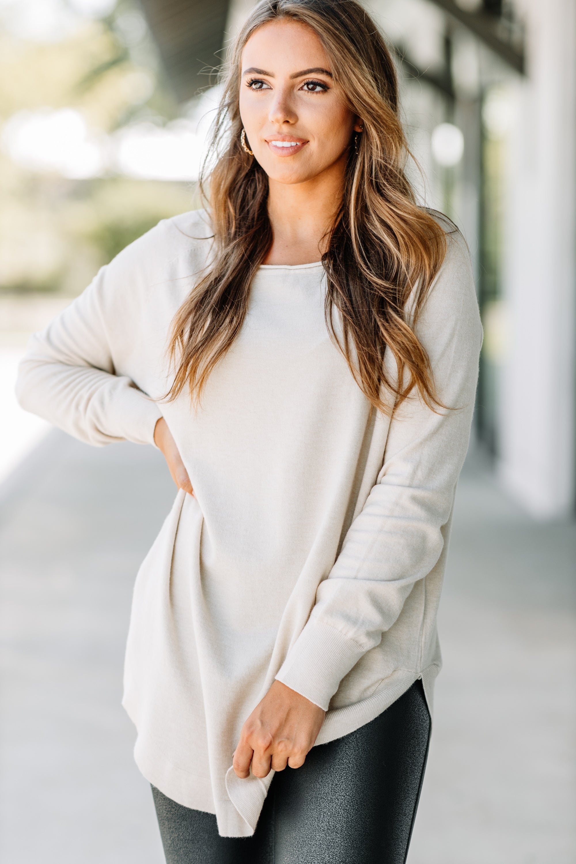 Irresistible Good Girl Oatmeal Brown Classic Tunic - Grab Yours Now!