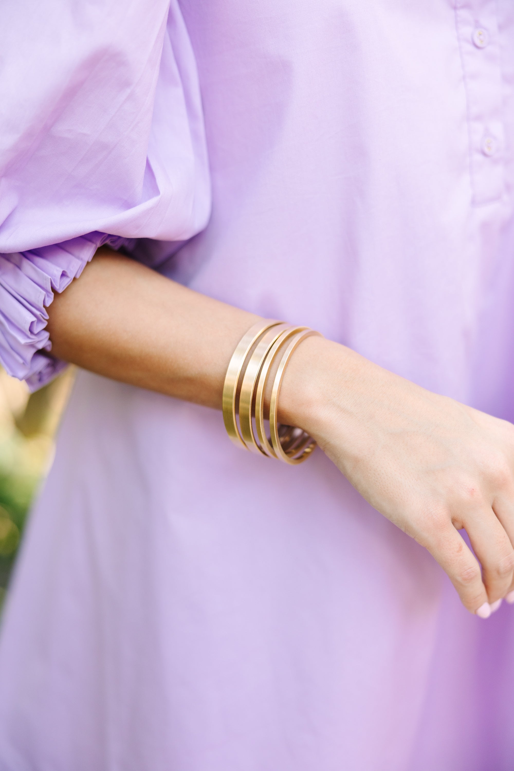 Gorgeous All I See Gold Bracelet Set