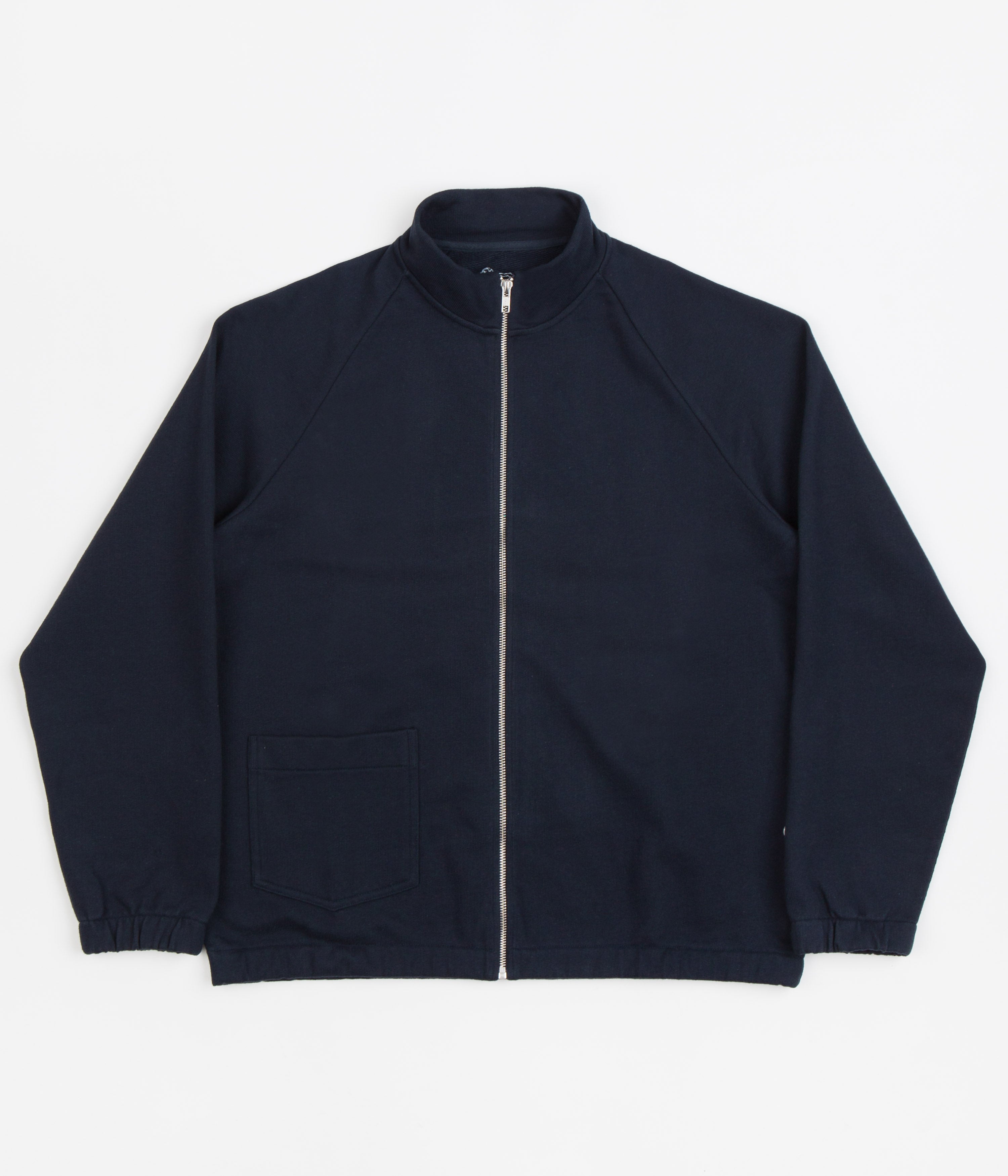 Dancer Dark Navy Zip Track Sweatshirt - A Stylish Vintage-Inspired Gem