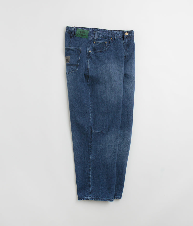 Butter Goods Wide Cut Jeans - Stunning Washed Slub Blue