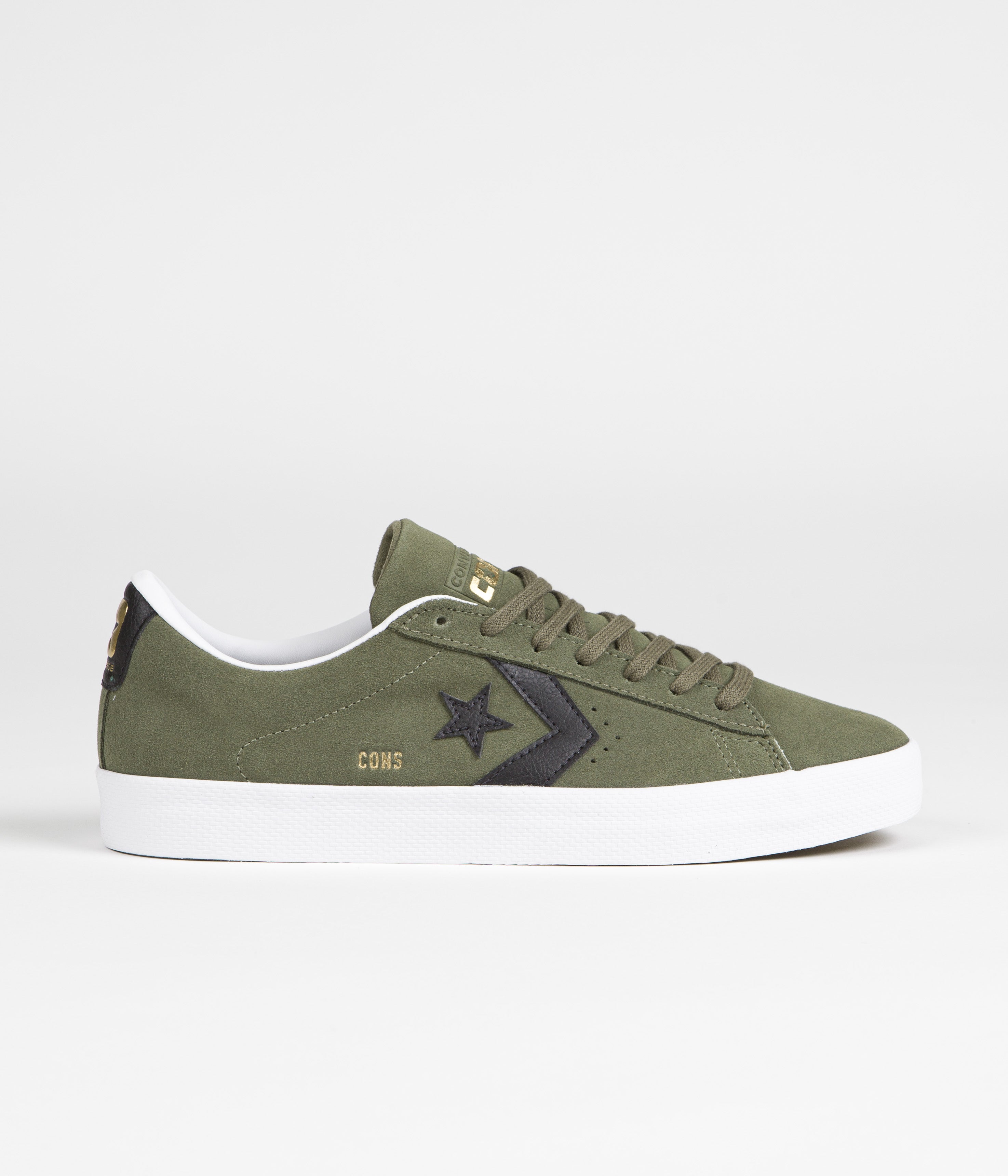 Converse Pro Leather Vulcanized Pro Ox - Stylish Utility Black & White Skate Shoes