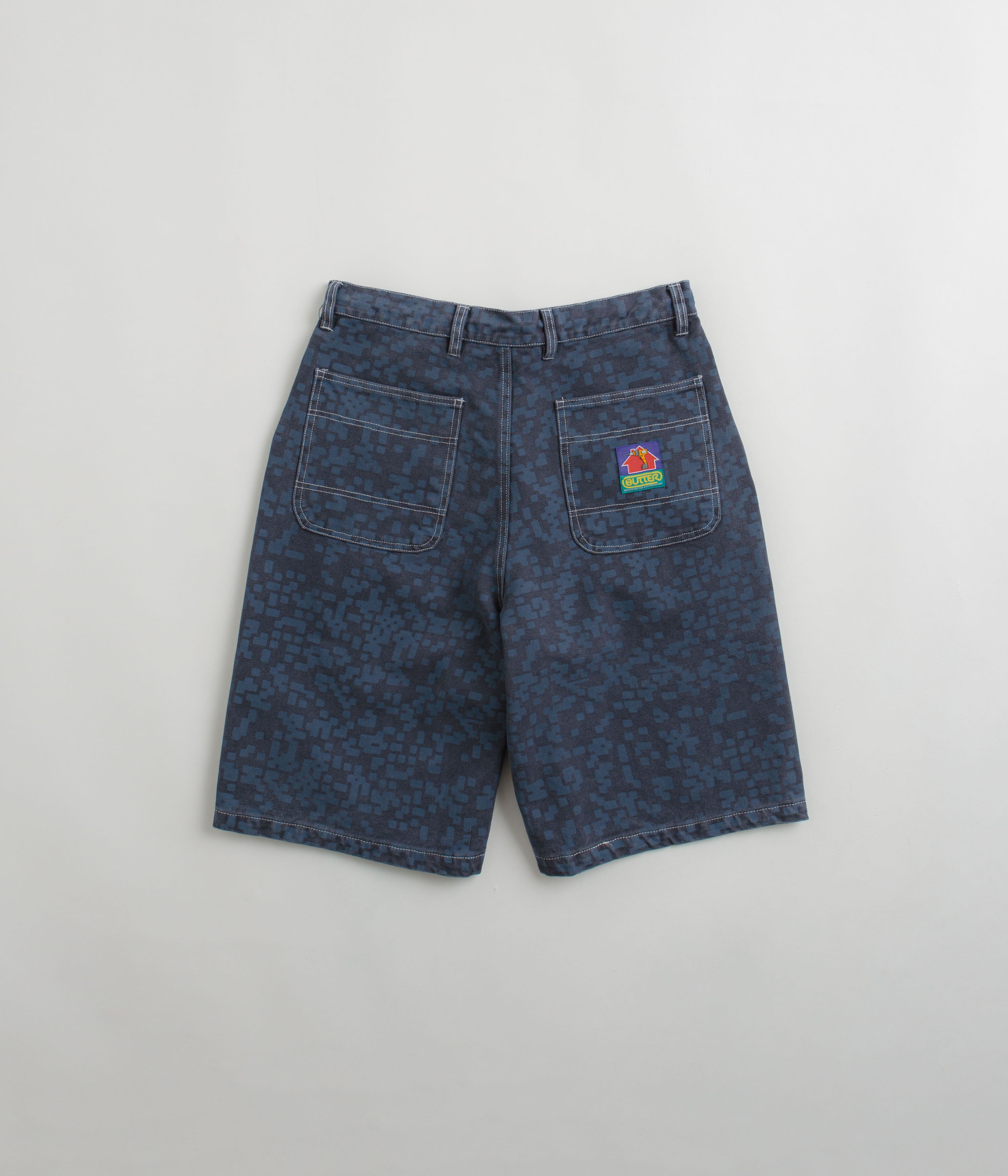 Butter Goods Slate Blue Baggy Work Shorts - A Skate Culture Essential