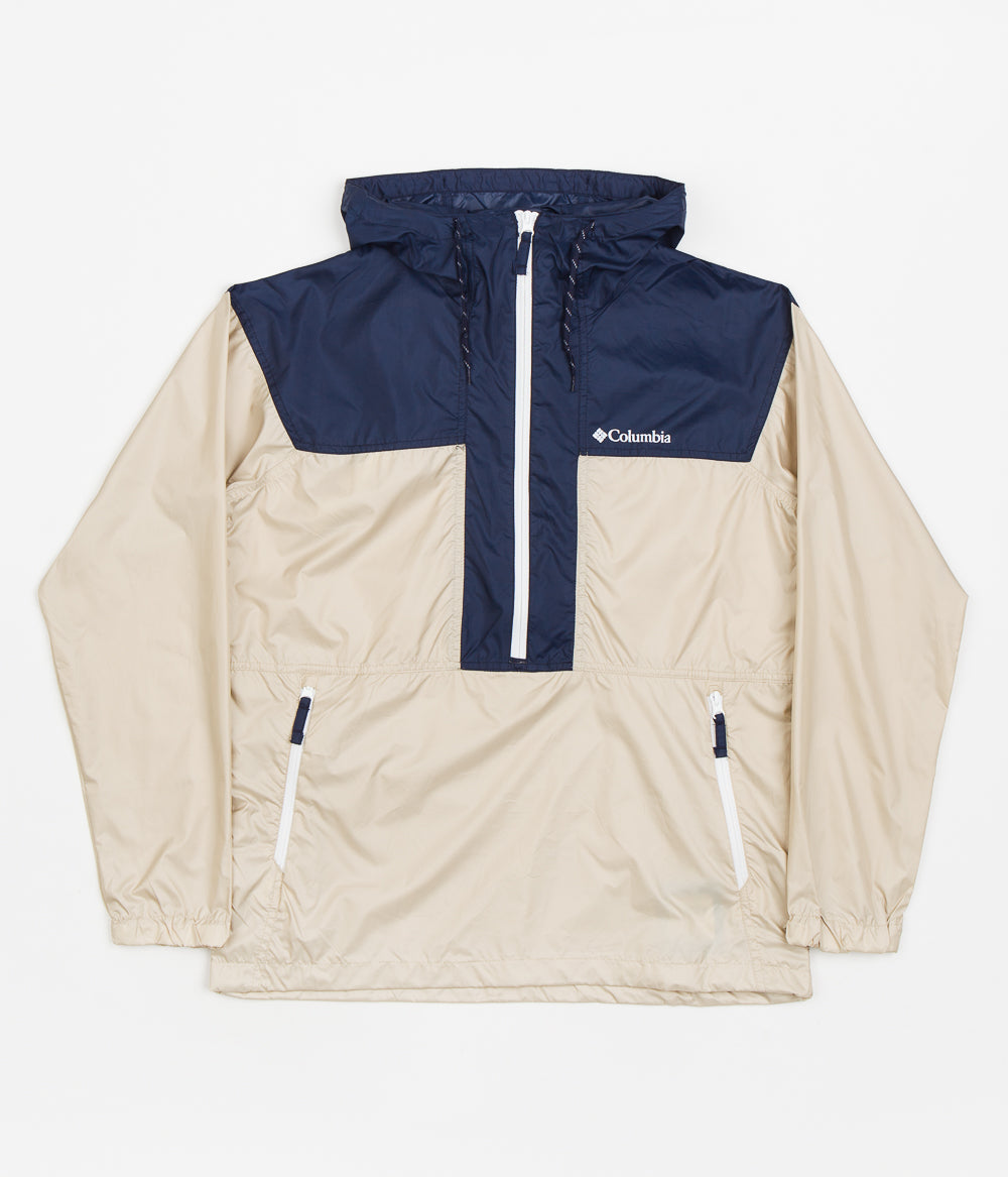 Columbia Flash Challenger Anorak - Stunning Ancient Fossil / Collegiate Navy
