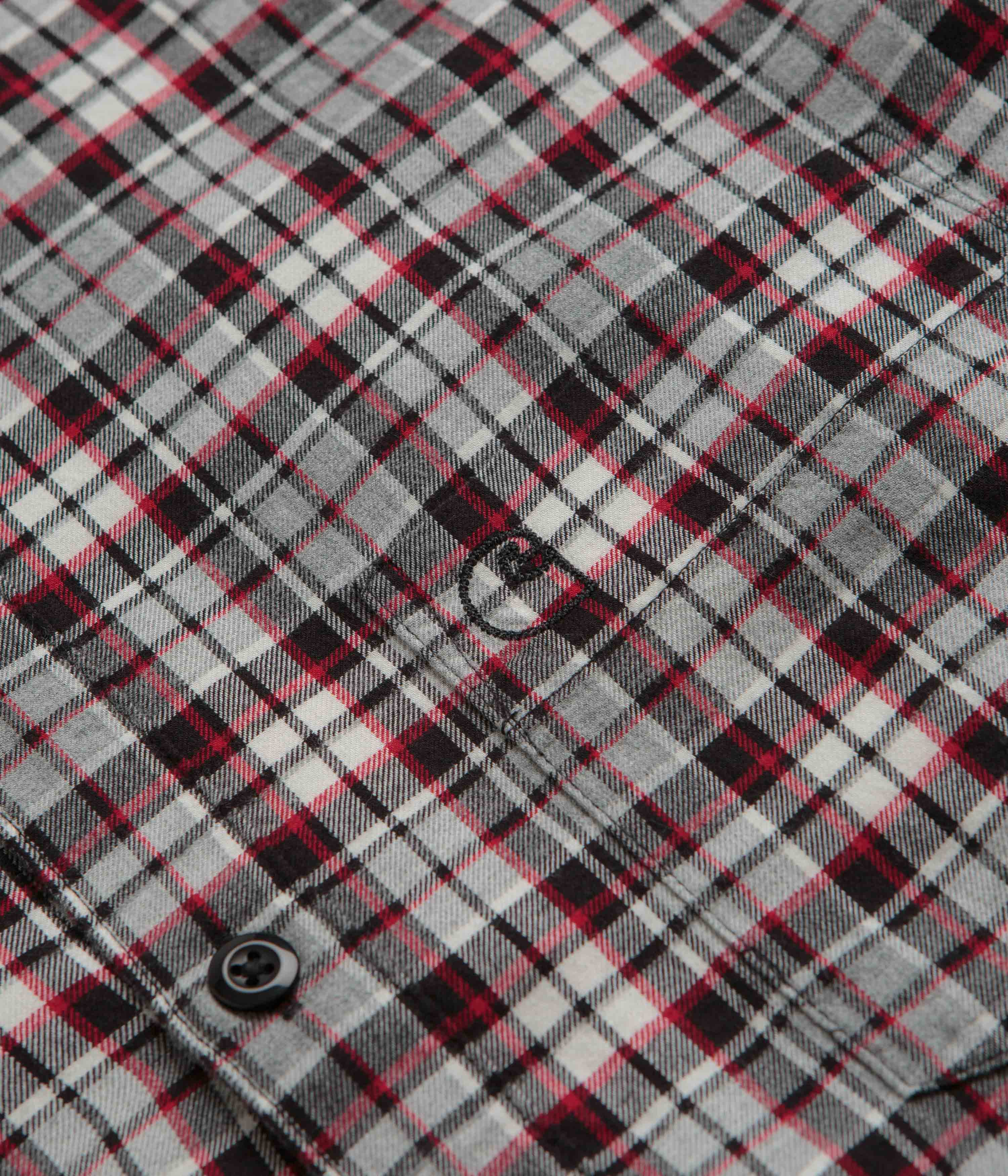 Carhartt Yuma Grey Heather Twill Flannel Shirt - Timeless Style!