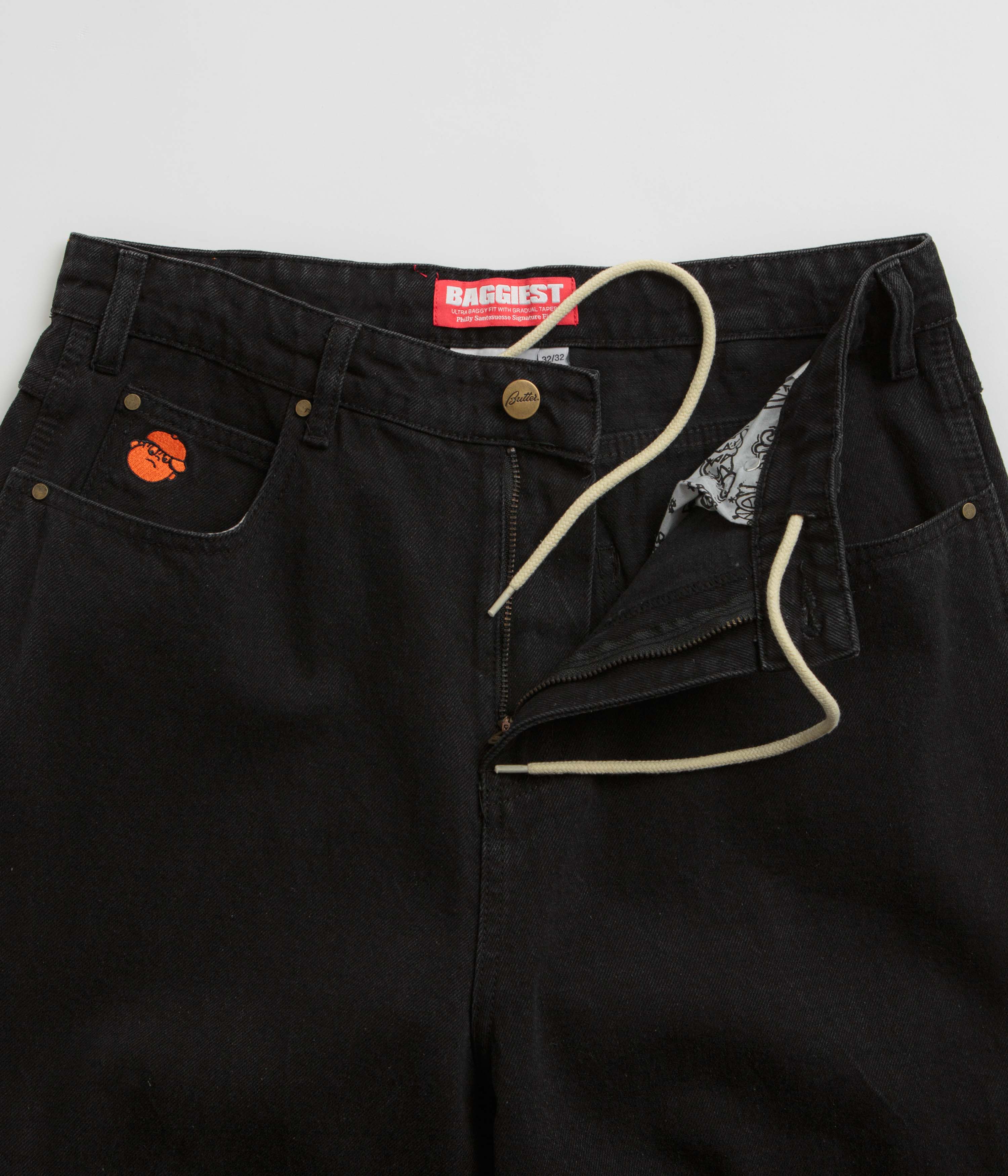Butter Goods Santosuosso Double Knee Jeans - Stunning Washed Black