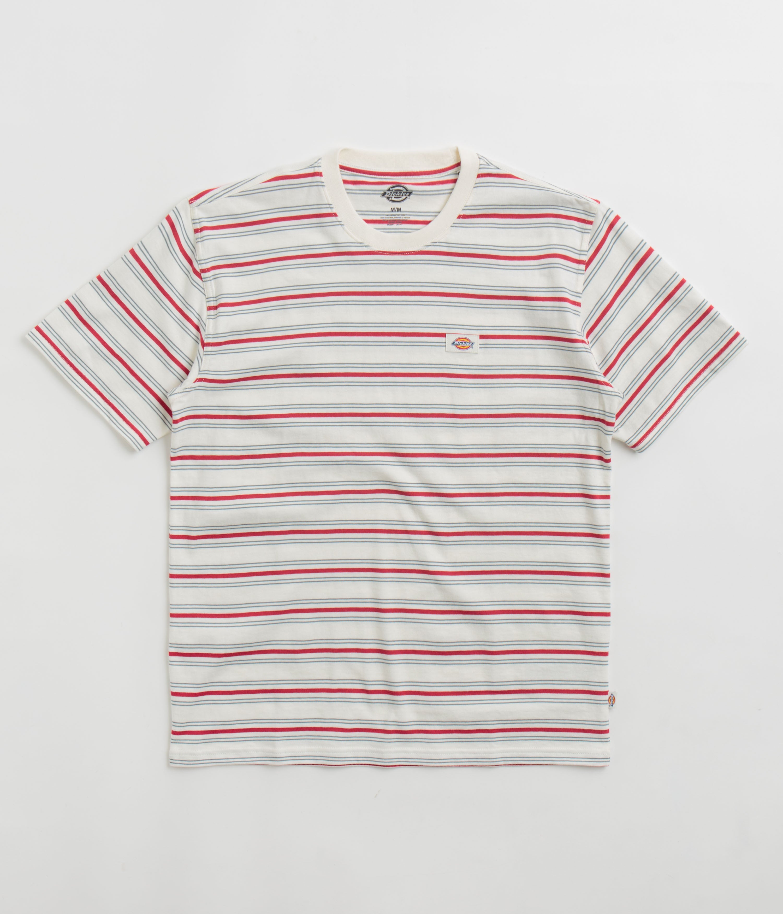 Dickies Lewistown Stripe T-Shirt - Egret: Stylish & Comfortable!