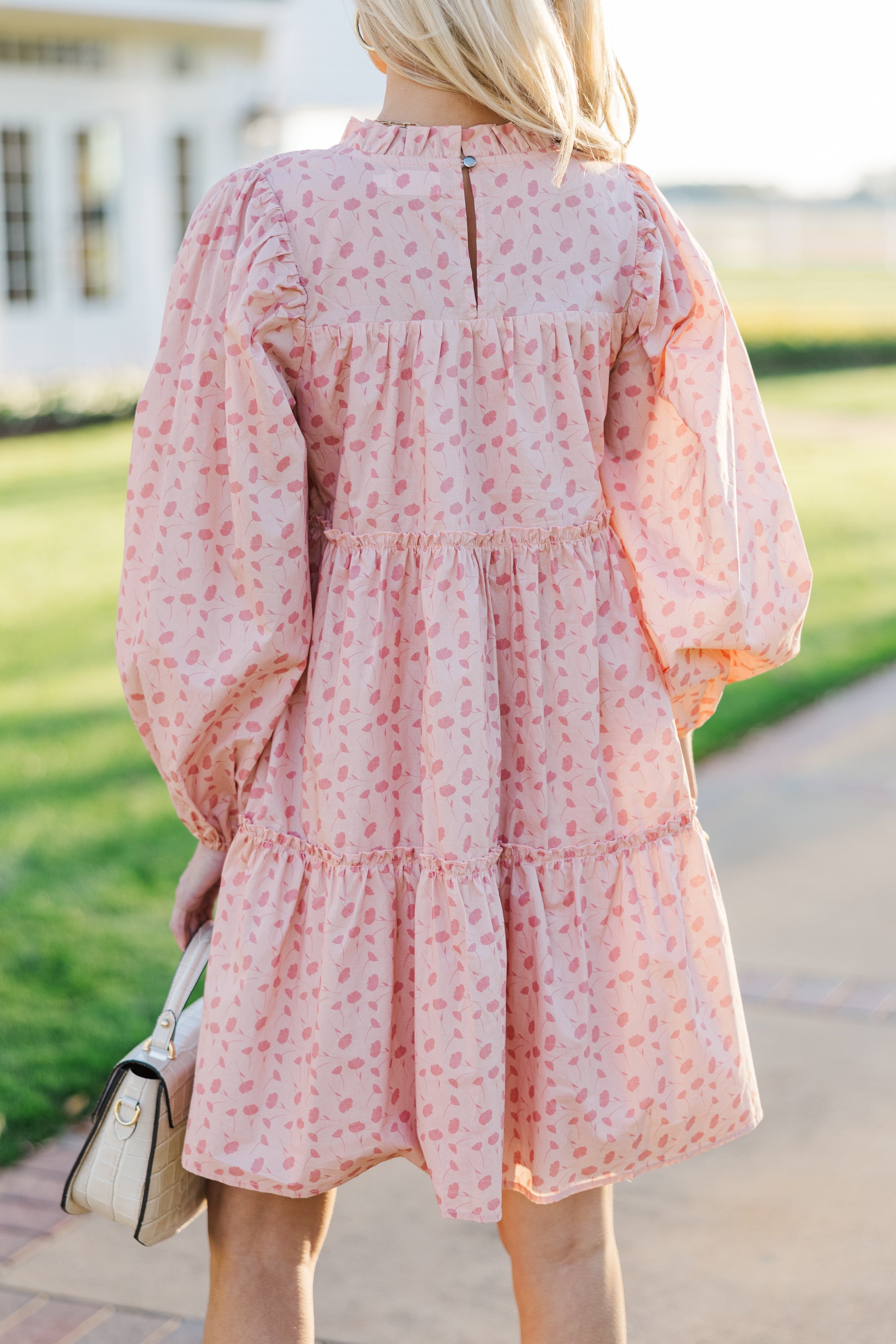 Be Your Best! Stunning Pink Floral Babydoll Dress
