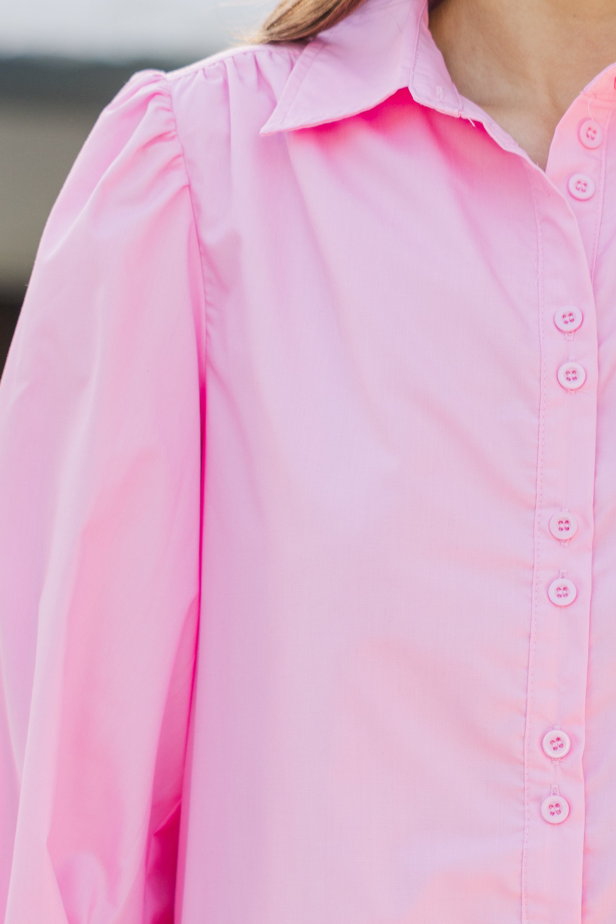 Enchanting Serene Light Pink Shirt Dress