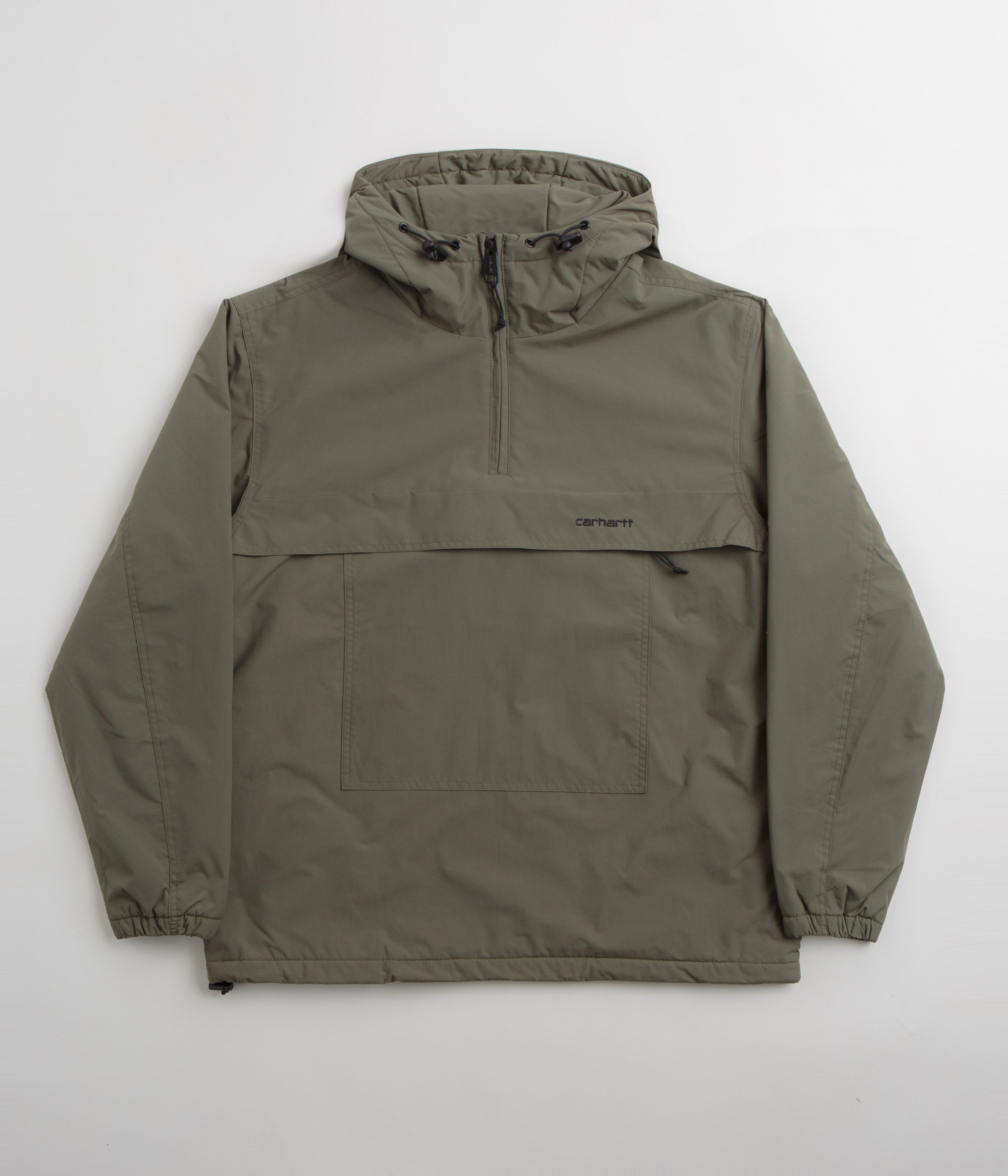 Carhartt's Stunning Seaweed & Black Windbreaker Pullover Jacket - Grab Yours Now!