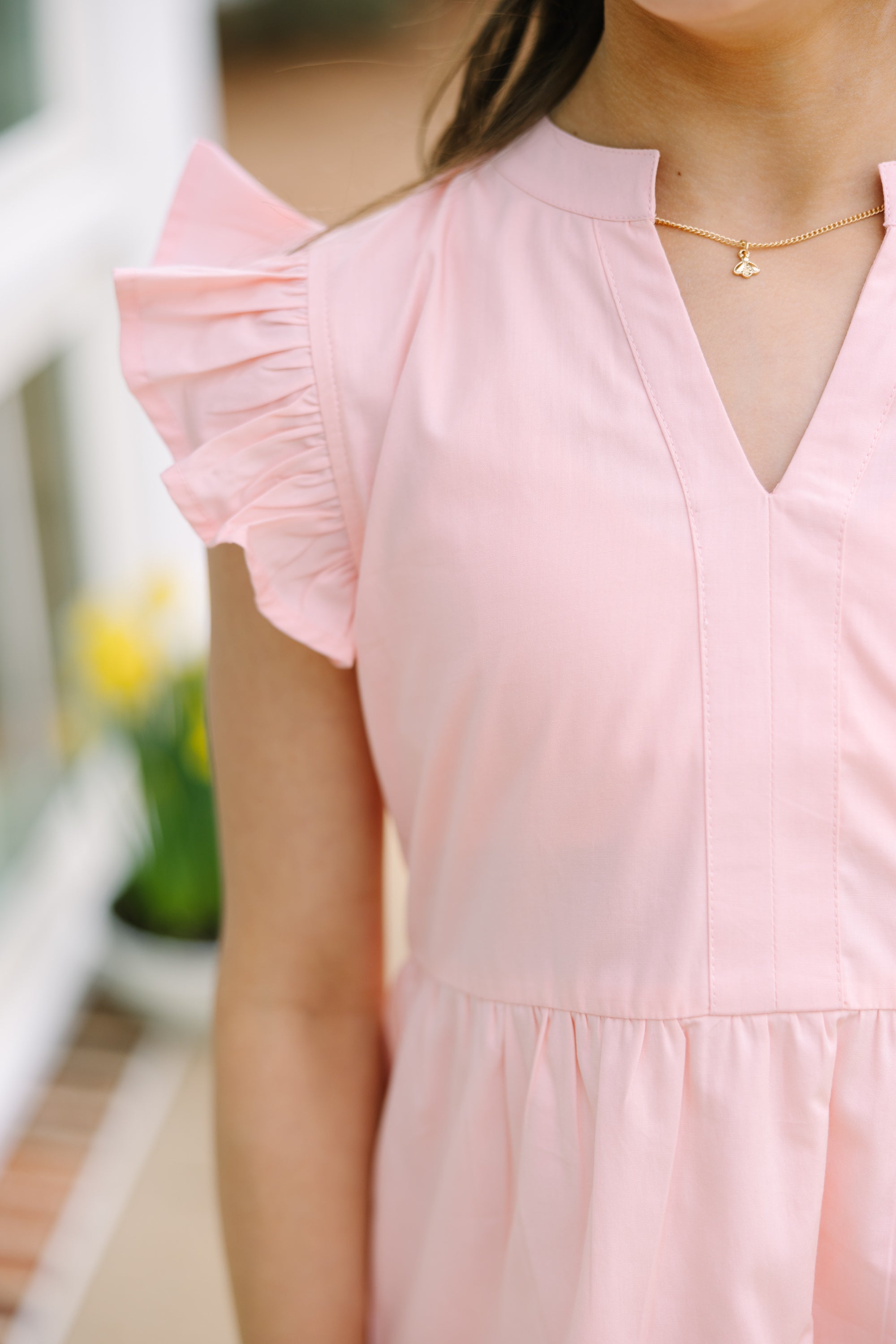 Gorgeous Girls' Light Pink Ruffled Babydoll Dress: Perfect for Every Adventure