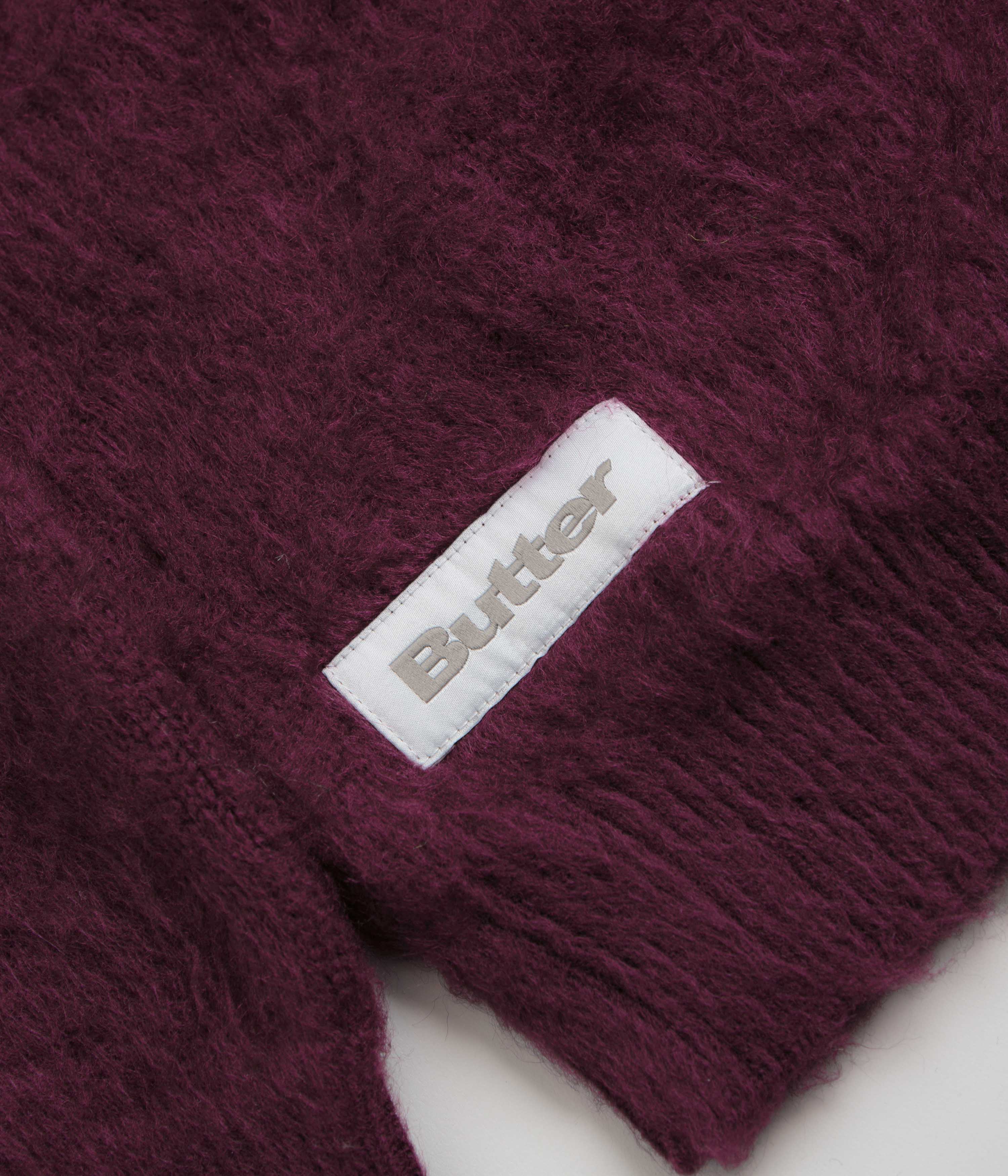 Butter Goods' Stunning Port Mohair Button - Up Knitted Shirt
