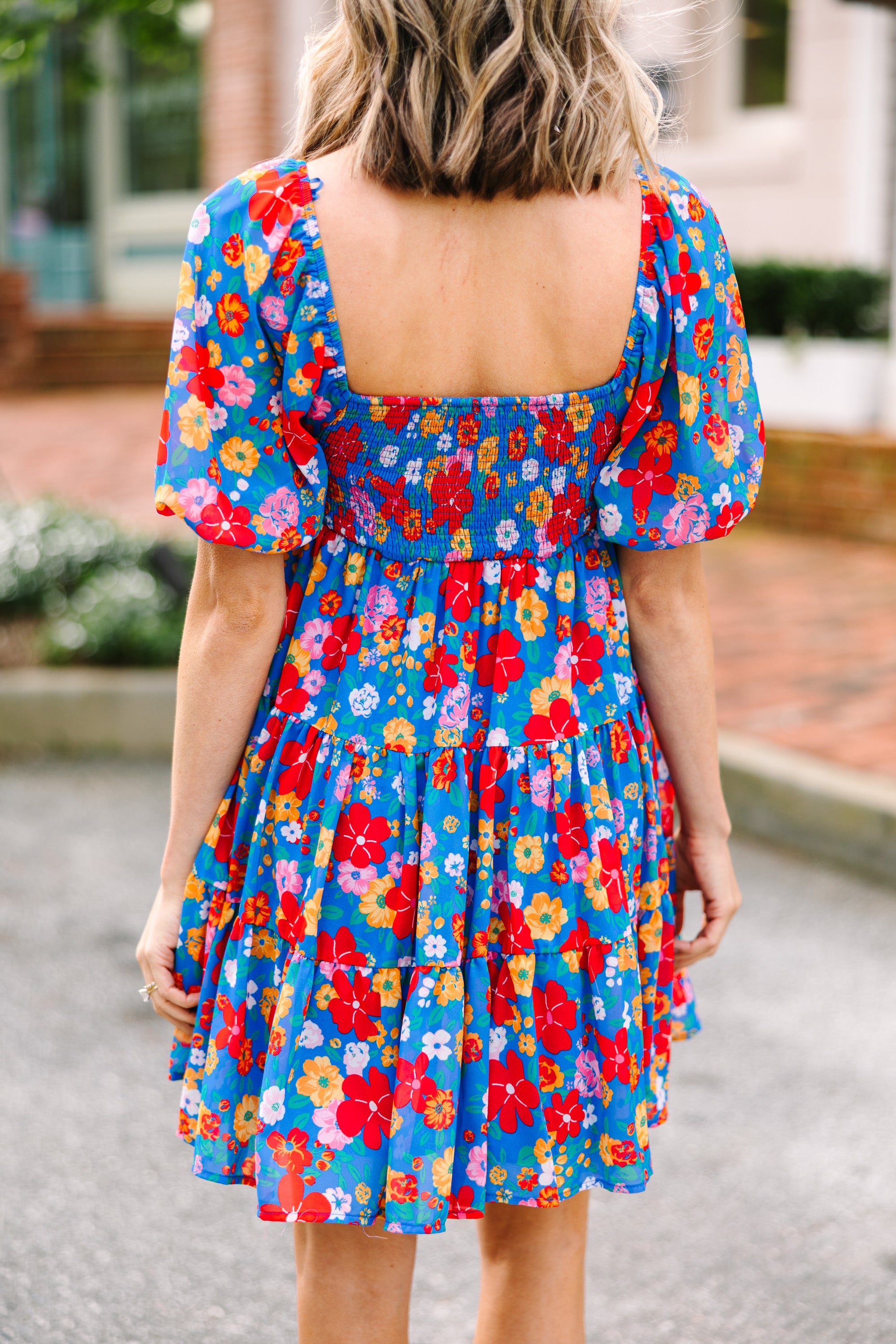 Enchanting Blue Floral Babydoll Dream Dress