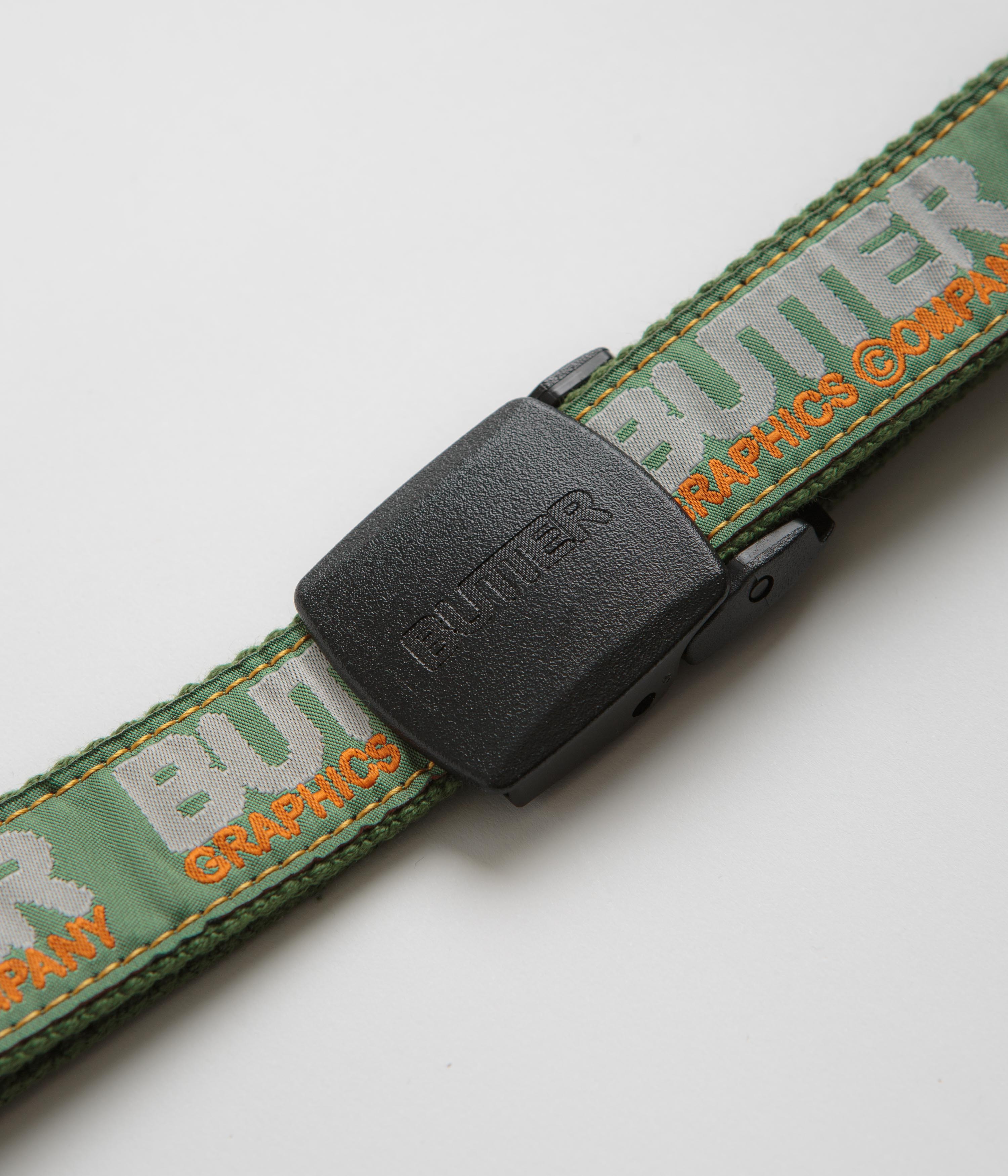 Butter Goods Green Woven Program Belt - A Must - Have!