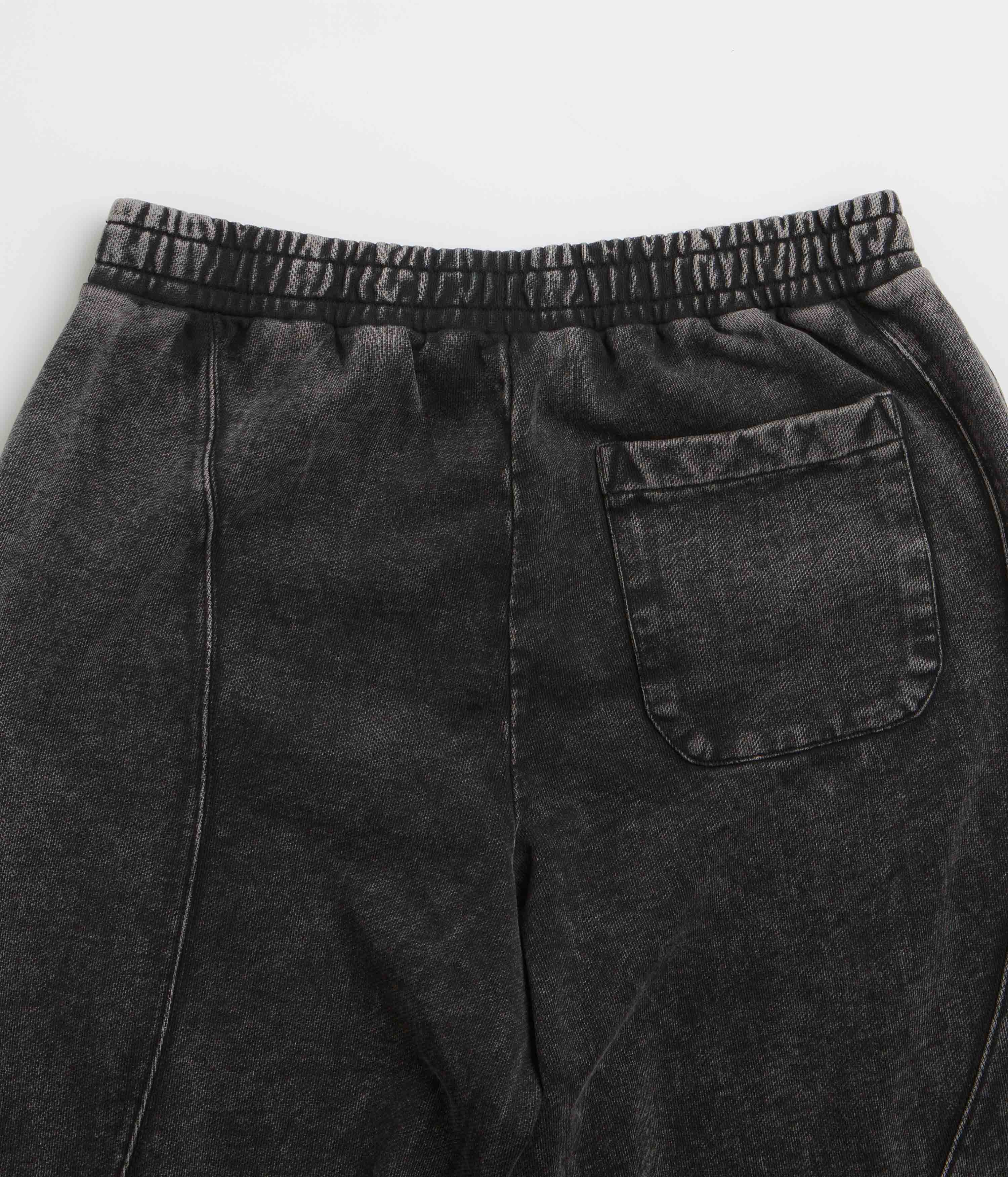 Dime Cyclone French Terry Pants - Stunning Black Snow Washed
