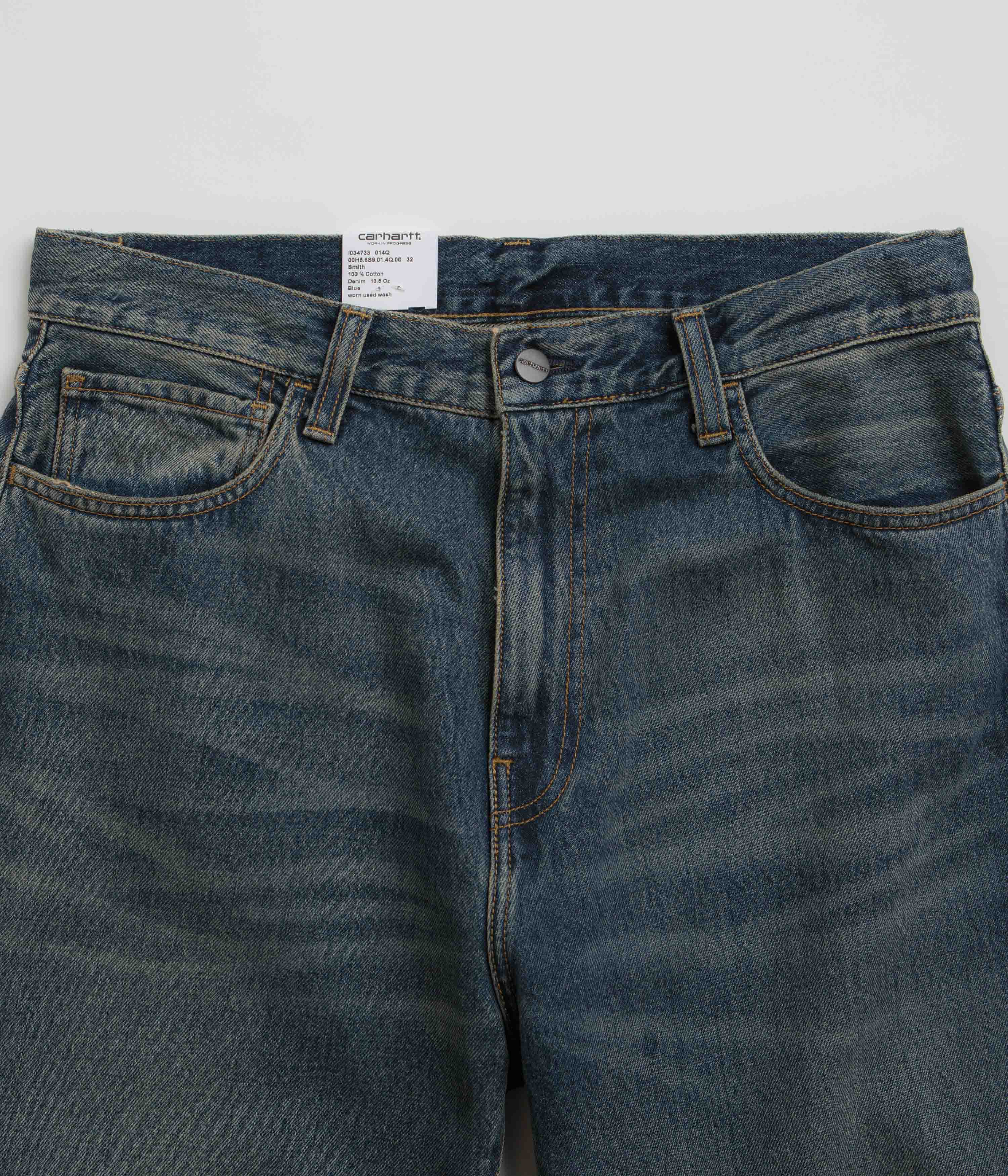 Carhartt Landon Blue Worn Wash Pants - Style with Durability!