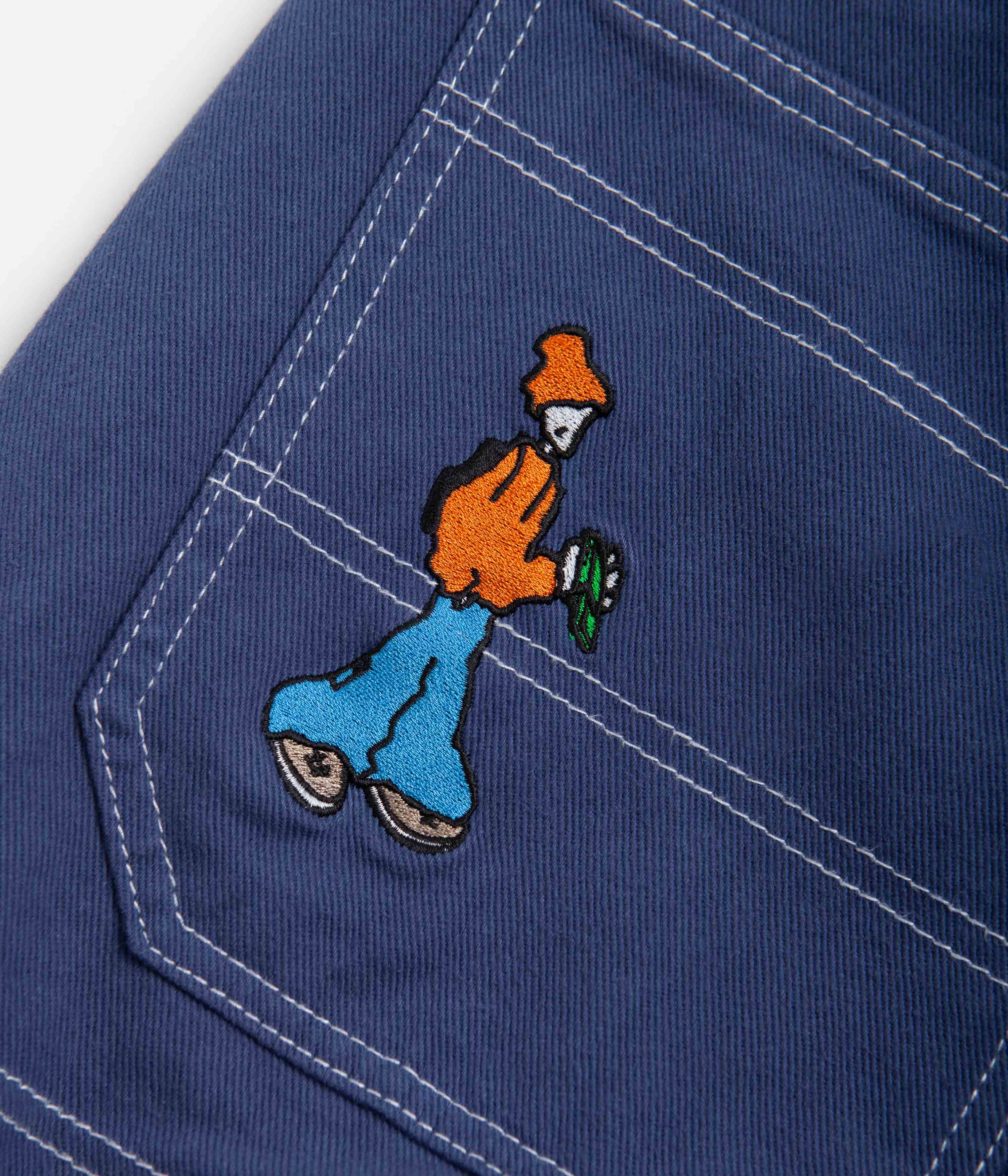 Cash Only Aleka Cargo Jeans - Stunning Washed Blue