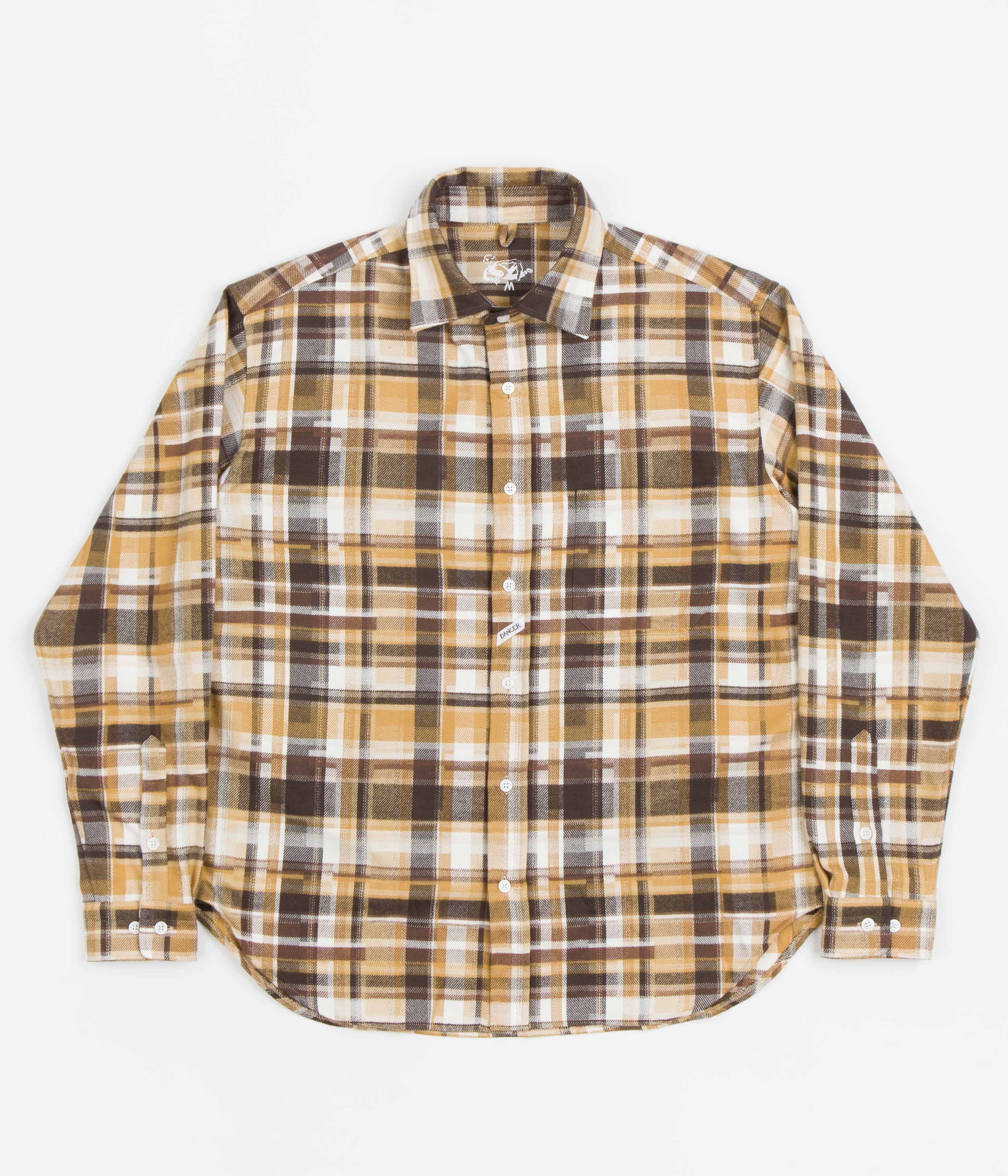 Dancer Danssoni Brown Mix One - Pocket Shirt: A Vintage - Inspired Skate Essential