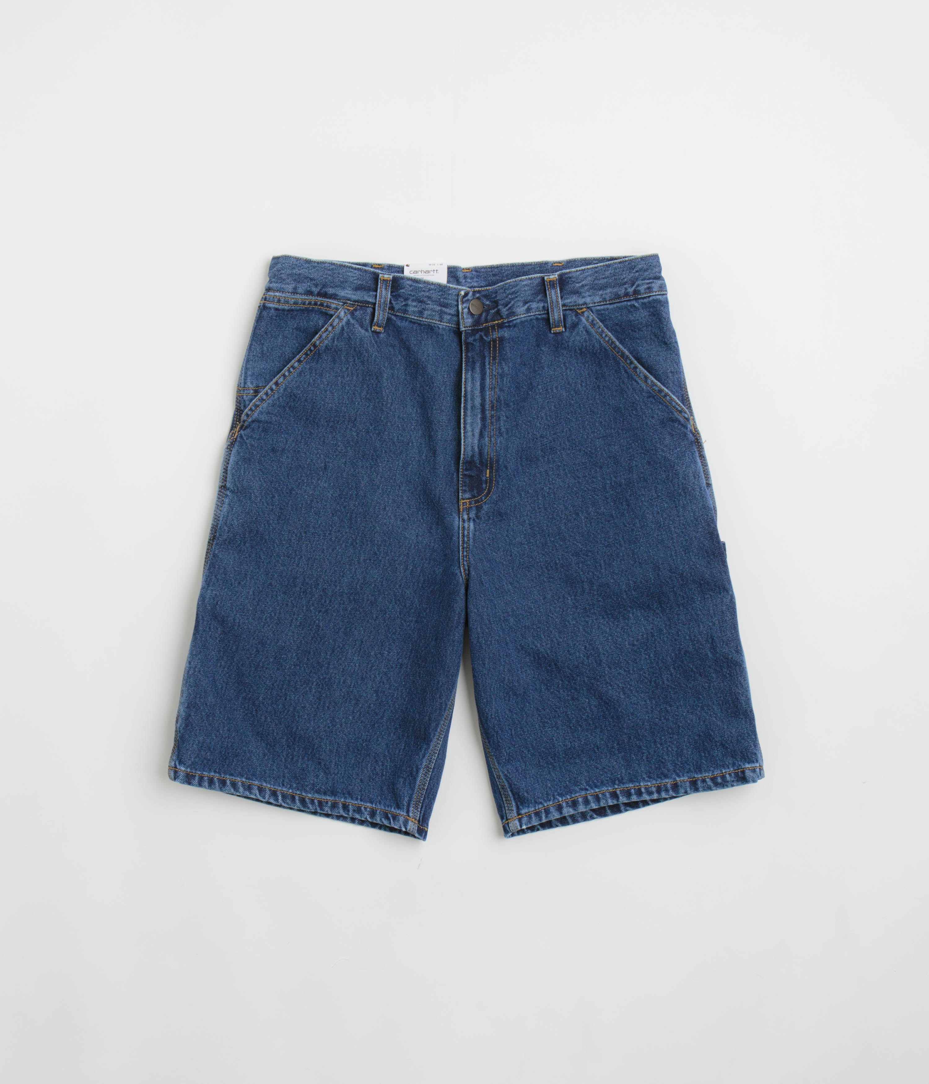 Carhartt Stone Washed Blue Single Knee Shorts - A Must-Have for Workers!