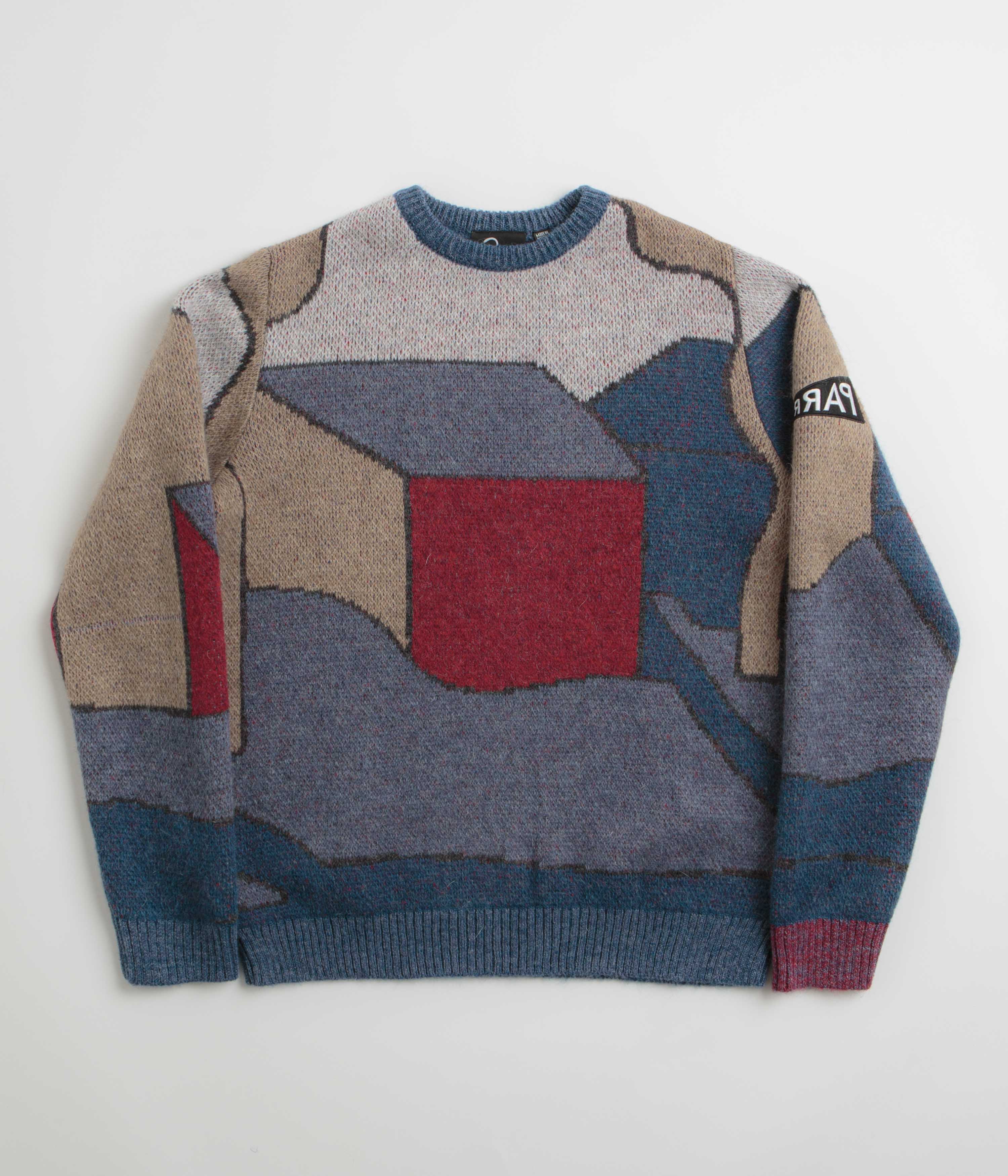 Stylish by Parra Blue Knitted Street Sweatshirt
