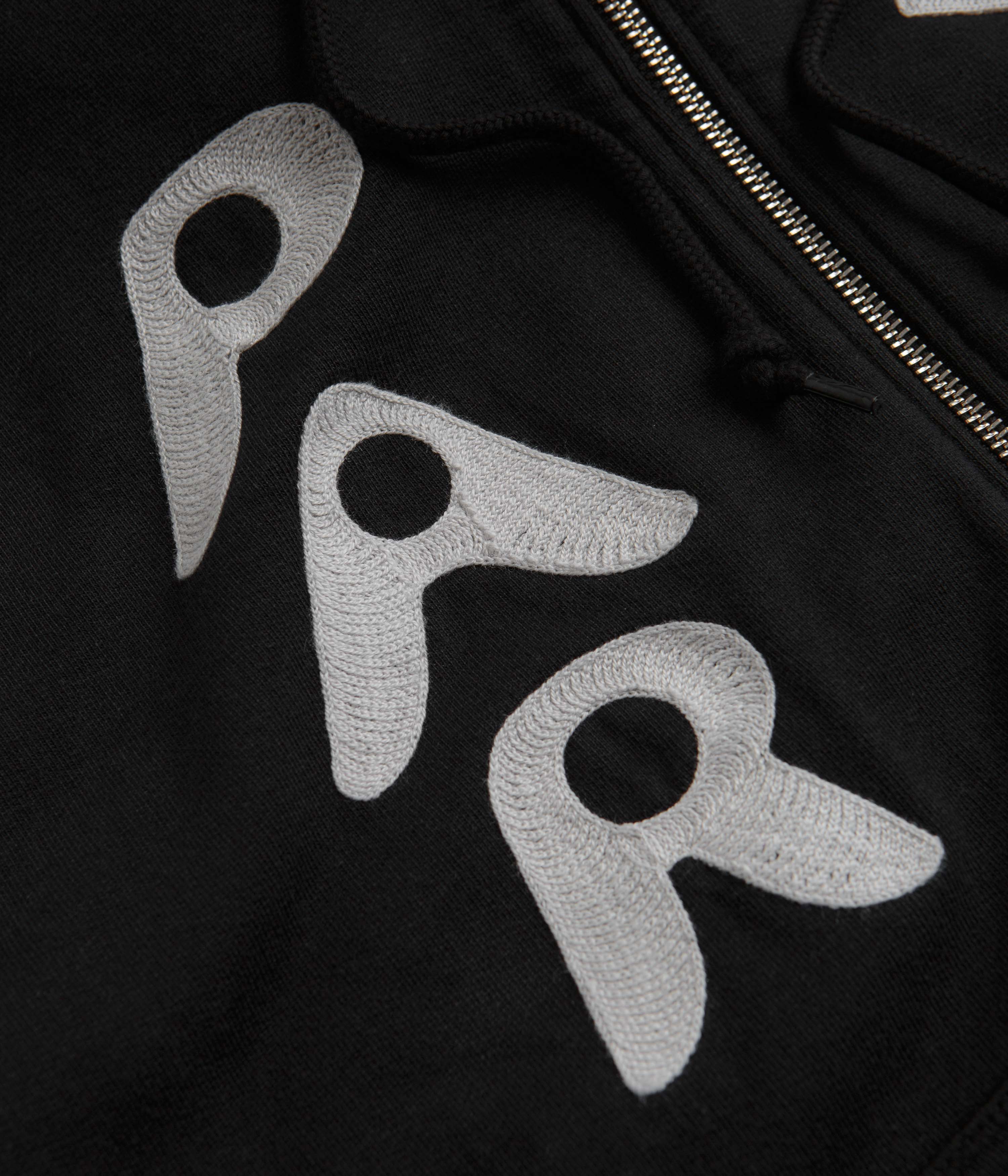 by Parra Black Zipped Pigeon Zip Hoodie - A Fashion Statement