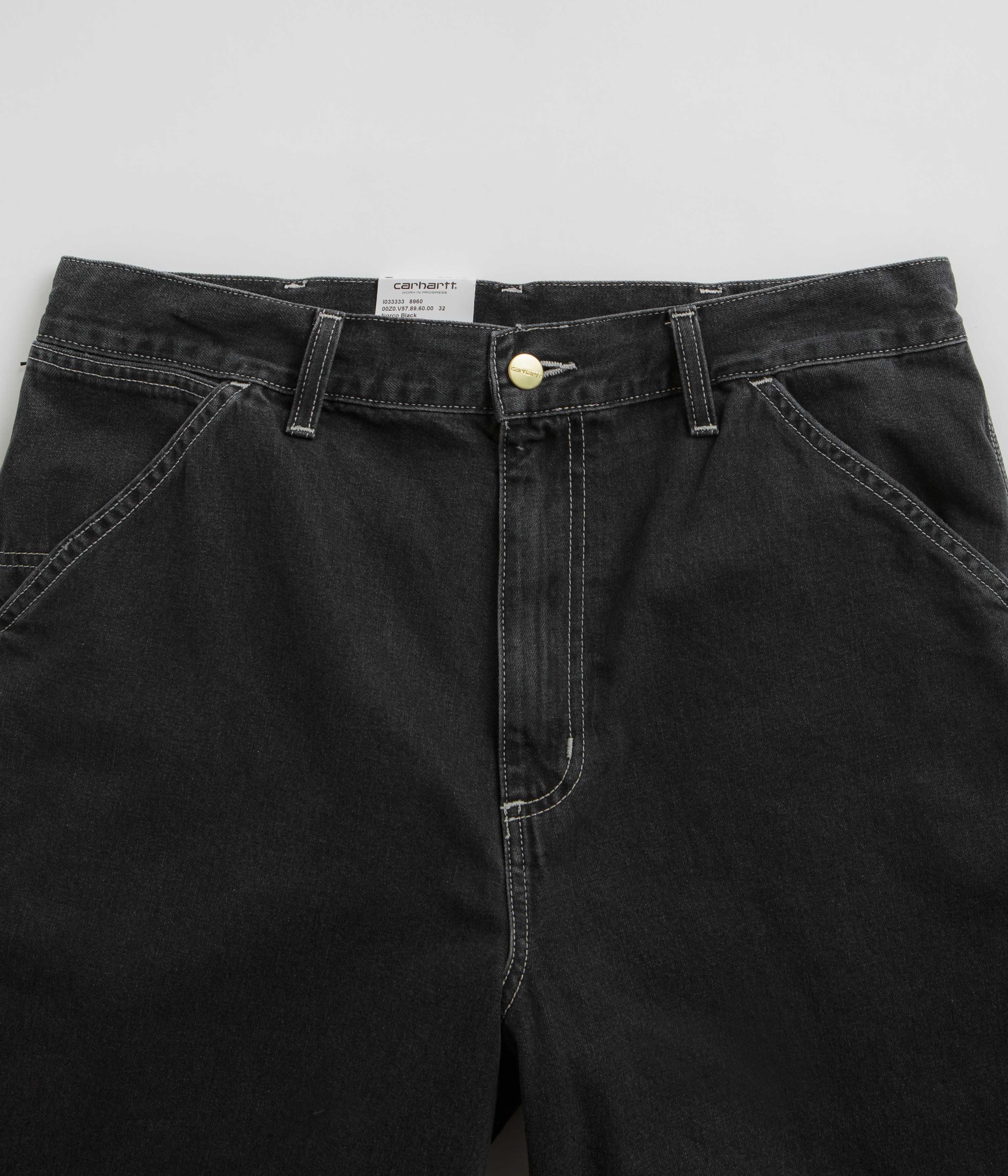 Carhartt Heavy Stone Washed Black Simple Shorts - A Must - Have!