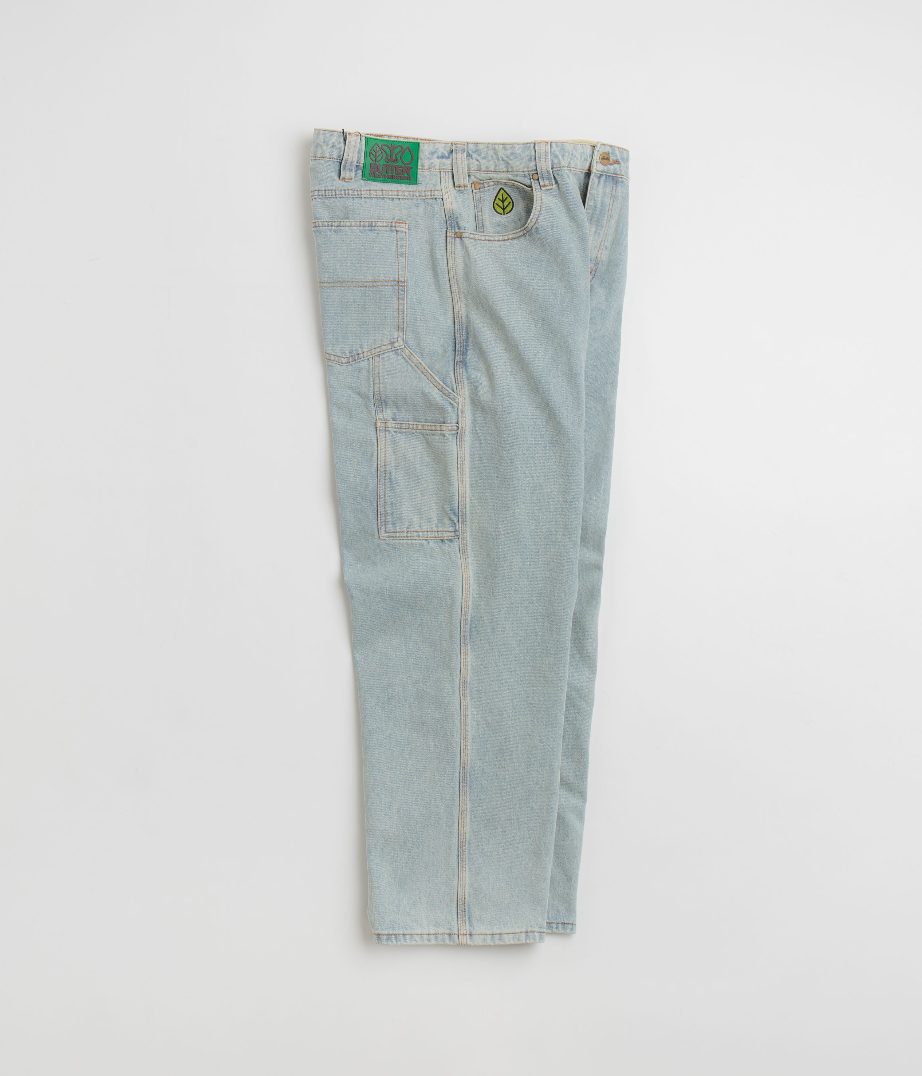 Butter Goods Weathergear Faded Light Wash Denim Jeans - Must-Have Skate Style!