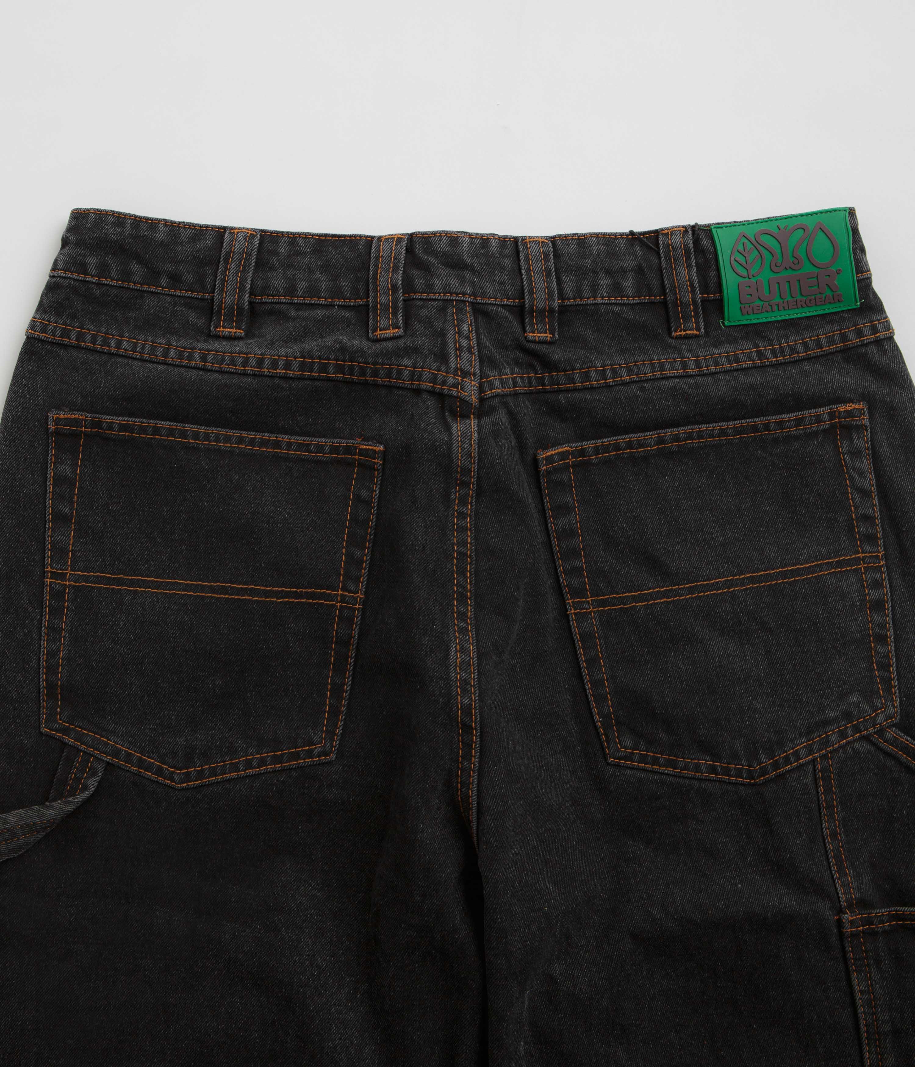 Butter Goods Weathergear Washed Black Denim Jeans - Stylish and Durable!