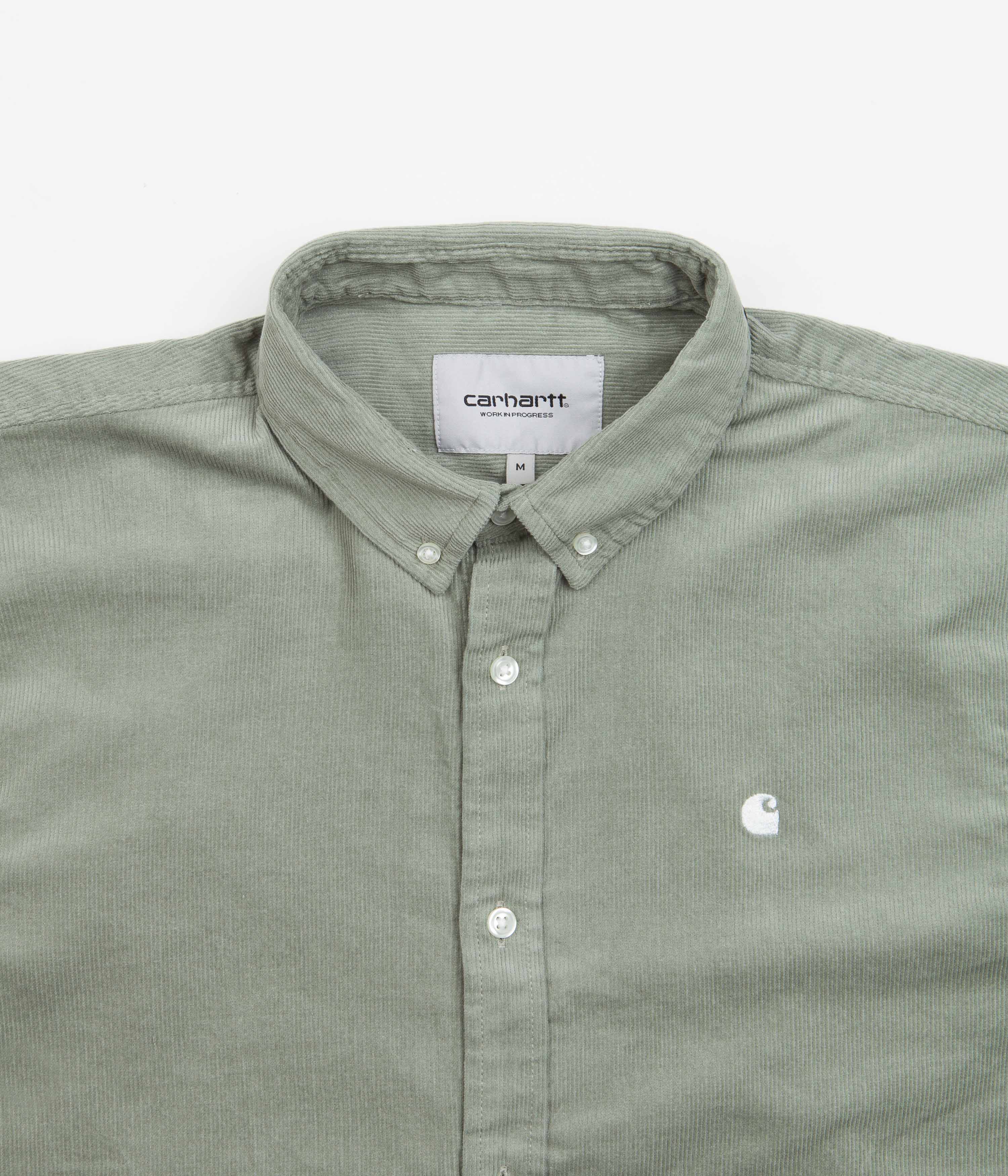 Carhartt Madison Fine Cord Shirt - Stunning Yucca/White Blend