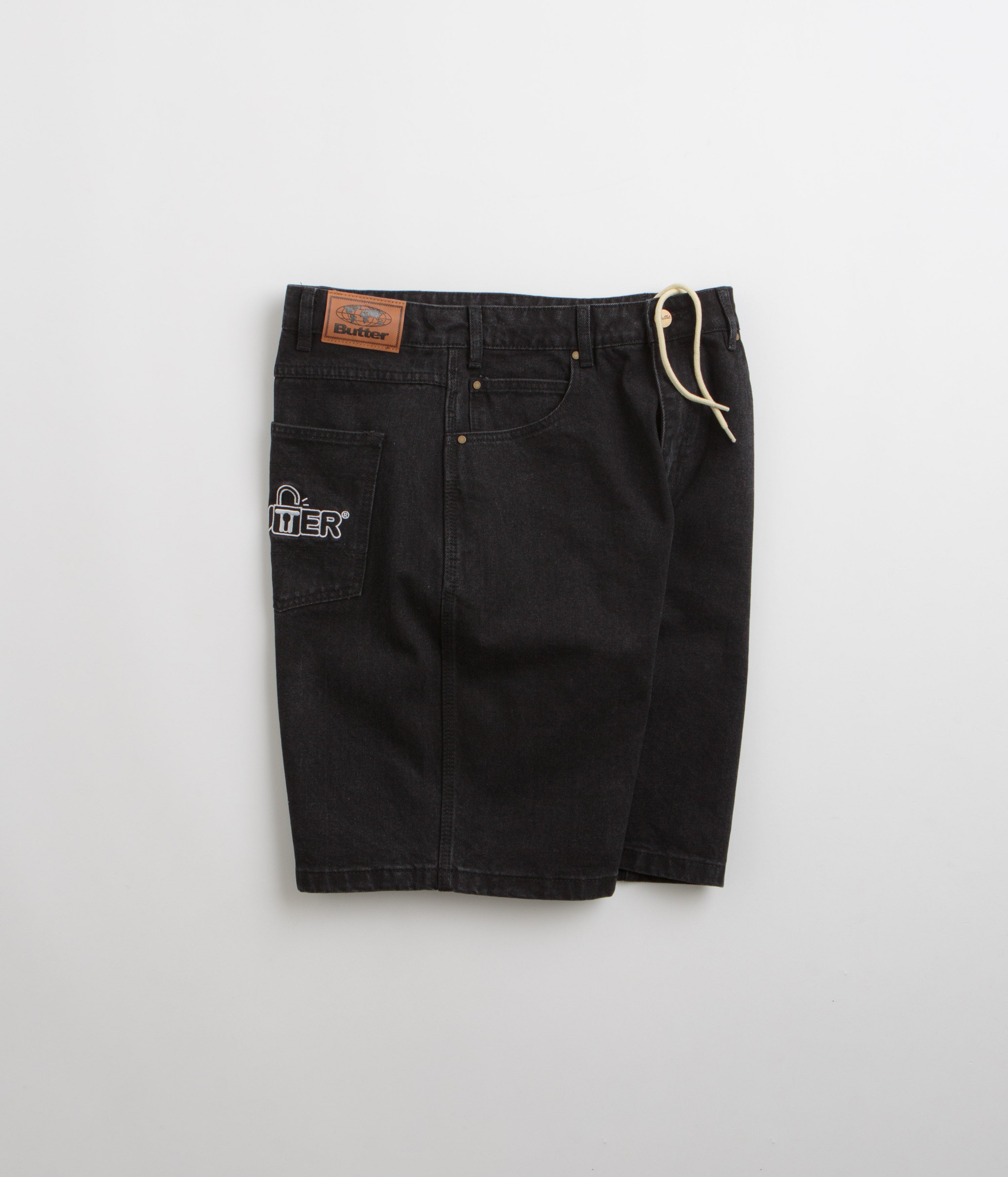 Butter Goods Lock Flat Black Denim Shorts - A Must-Have!
