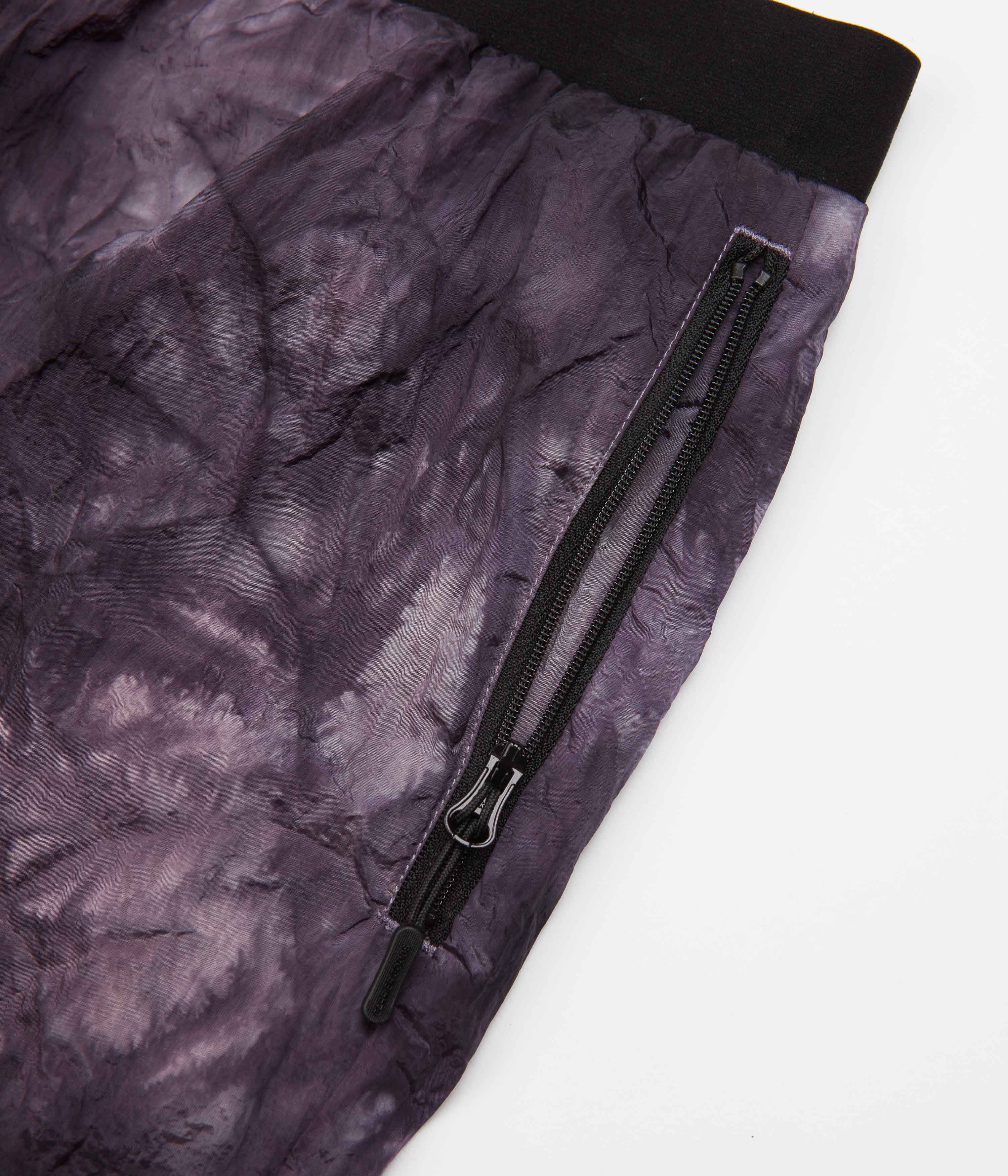 Carrier Goods Purple Tie Dye Trail Runner Shorts - Stylish and Functional